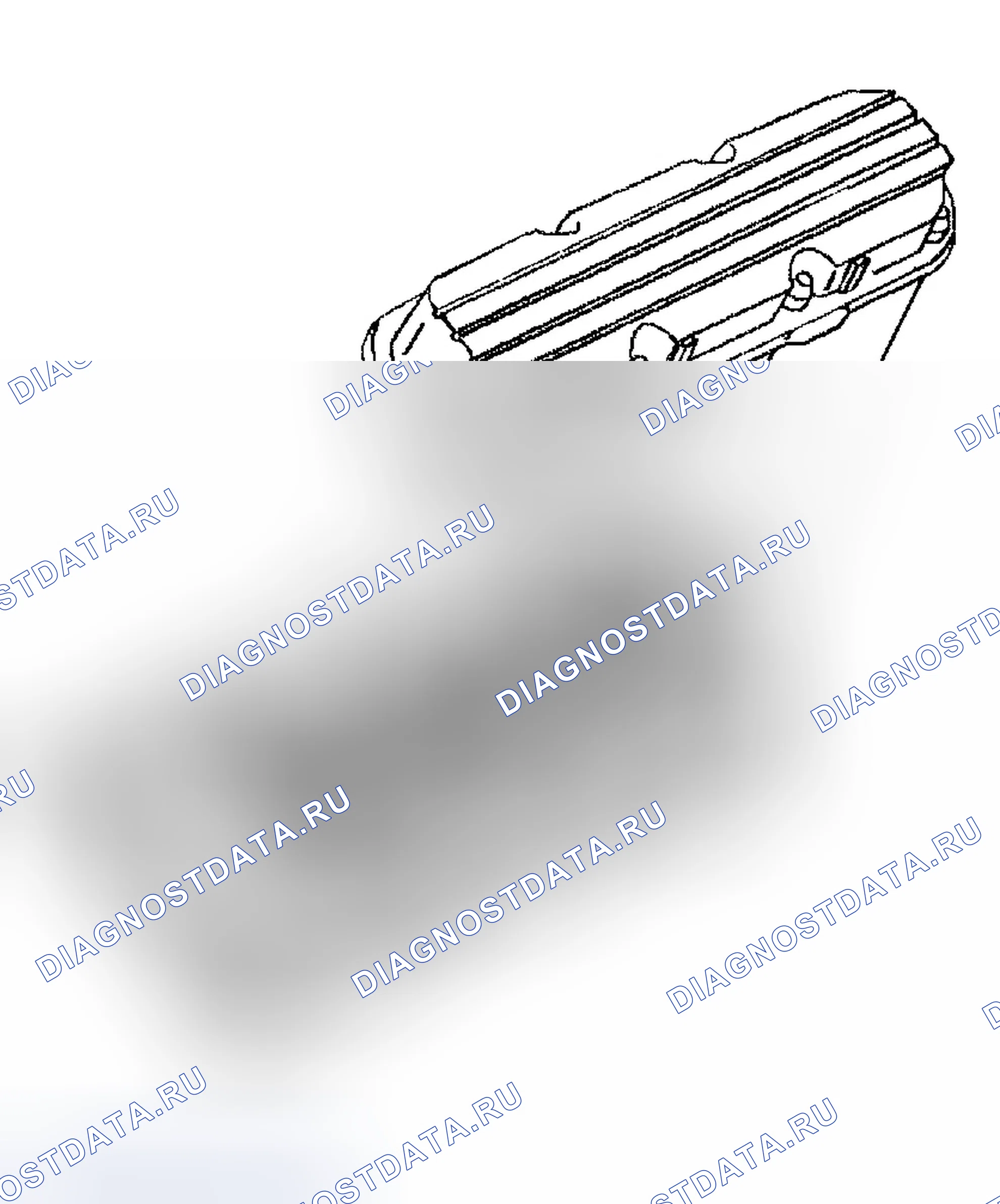 Рис. 533: Крышка коромысла клапана (правая сторона) - Демонтаж. Chevrolet Impala VIII