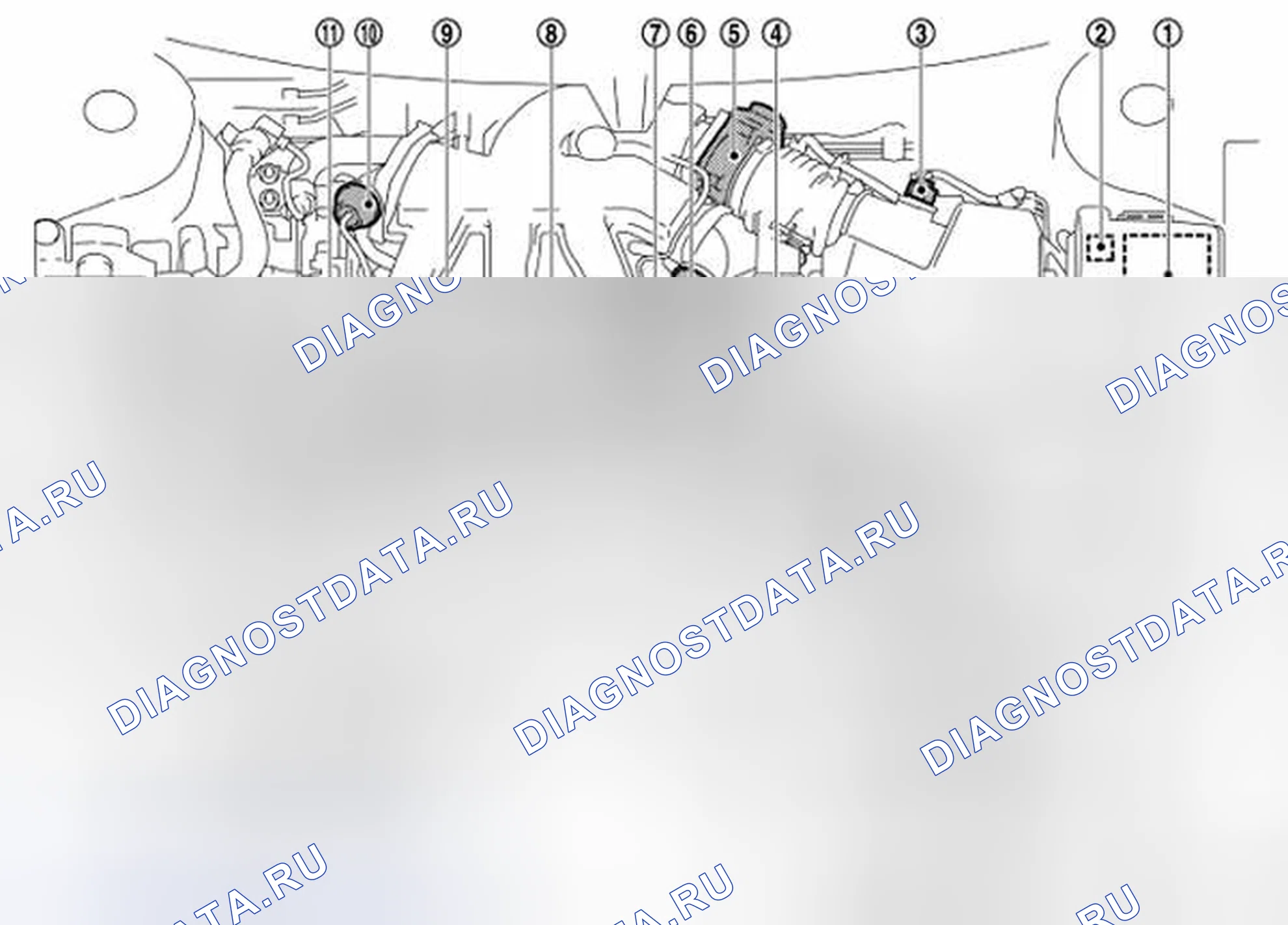 Рис. 67: МАШИННОЕ ОТДЕЛЕНИЕ. Nissan Quest IV
