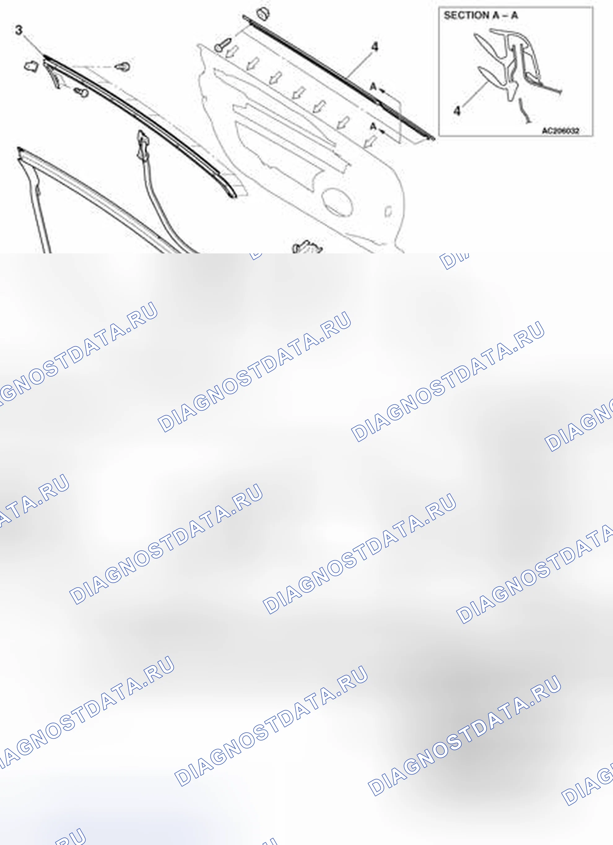 Рис. 136: ДЕМОНТАЖ И МОНТАЖ. Mazda MPV III