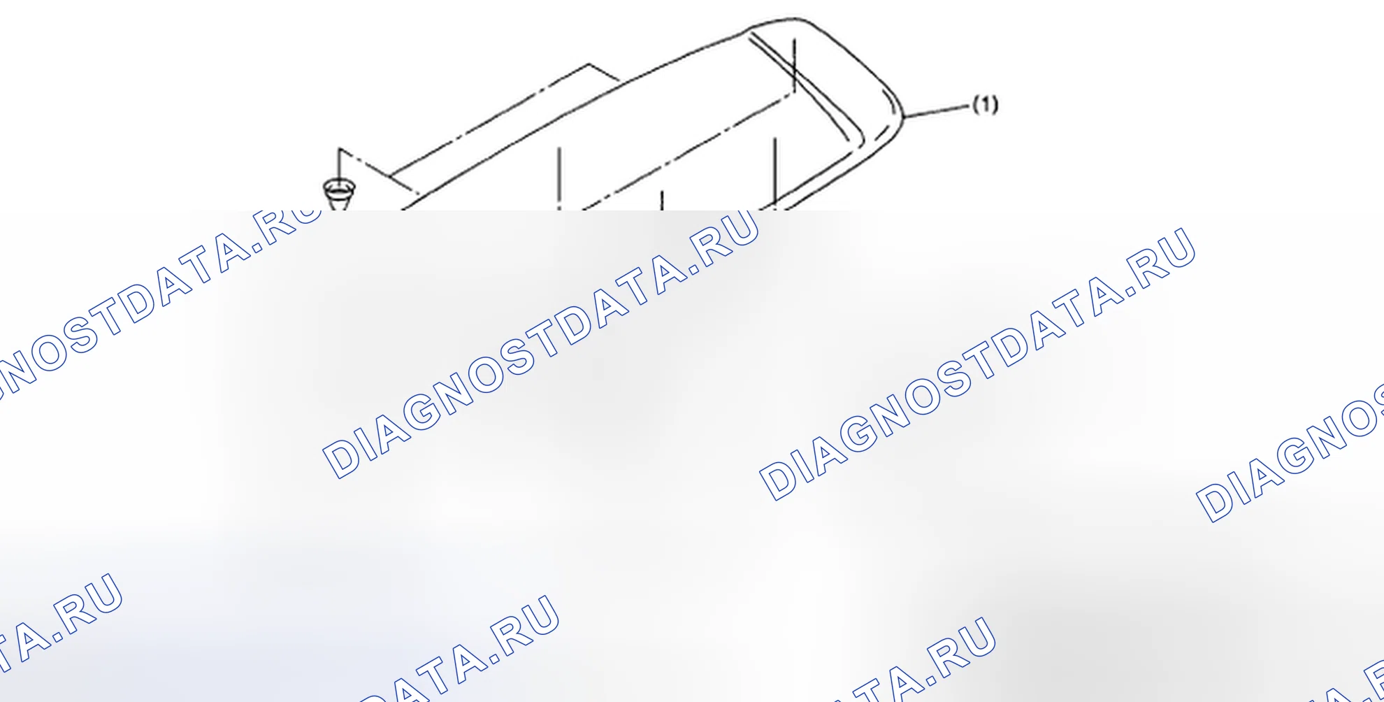Рис. 25: СПОЙЛЕР КРЫШИ. Subaru Outback BP рестайлинг