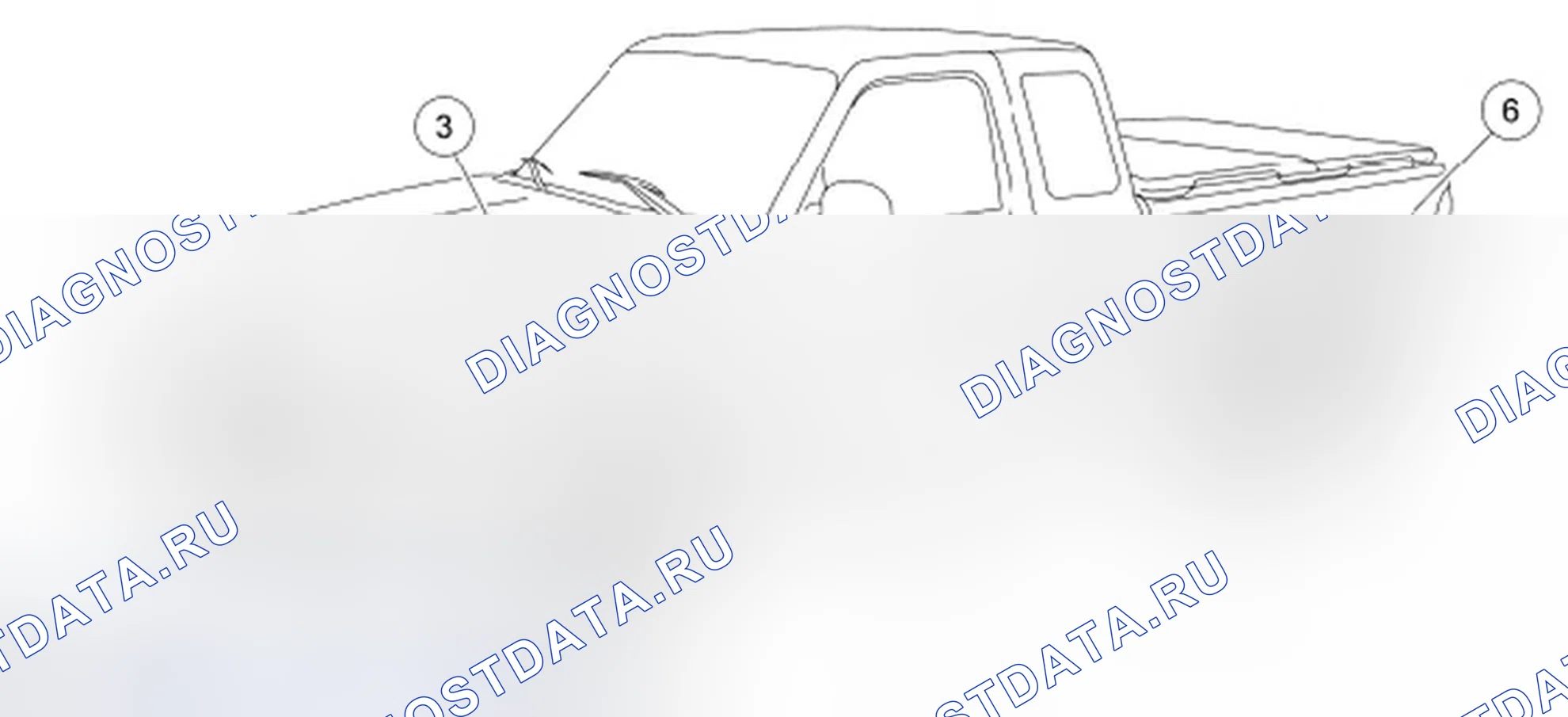 Рис. 41: Окрашенные снаружи пластиковые компоненты - окрашенные. Ford Ranger II рестайлинг