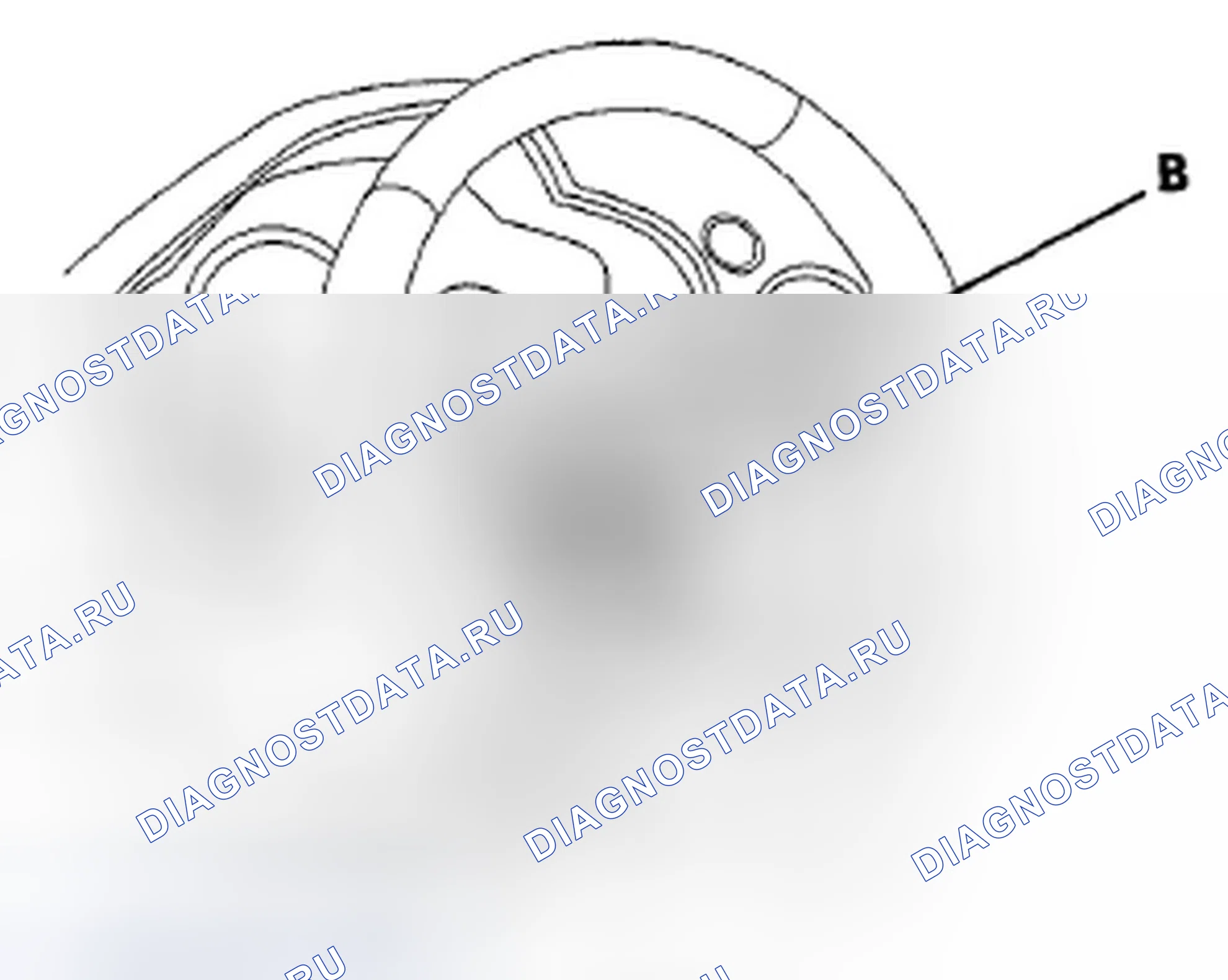 Рис. 4: Снятие рулевого колеса. Honda Pilot II