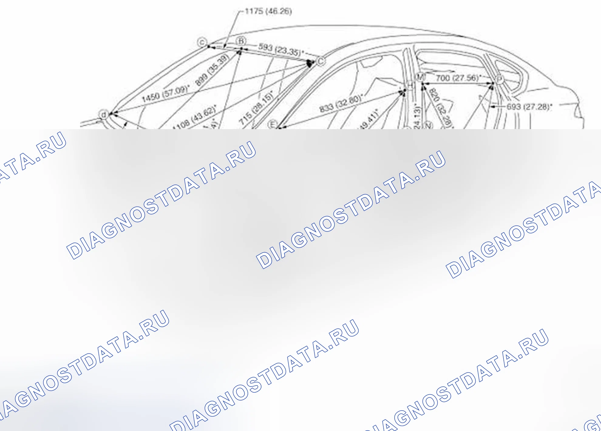Рис. 224: Измерение. Infiniti M56 IV