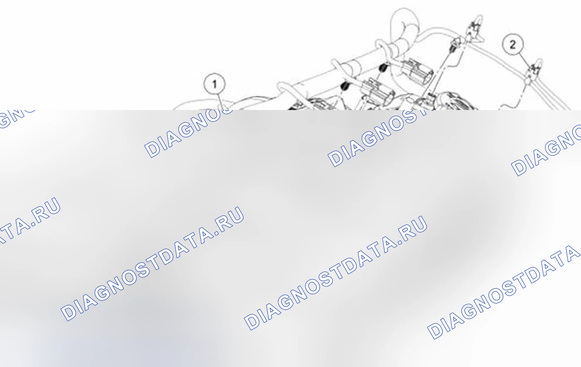 Рис. 625: Жгут проводов. Ford Mustang V рестайлинг 2
