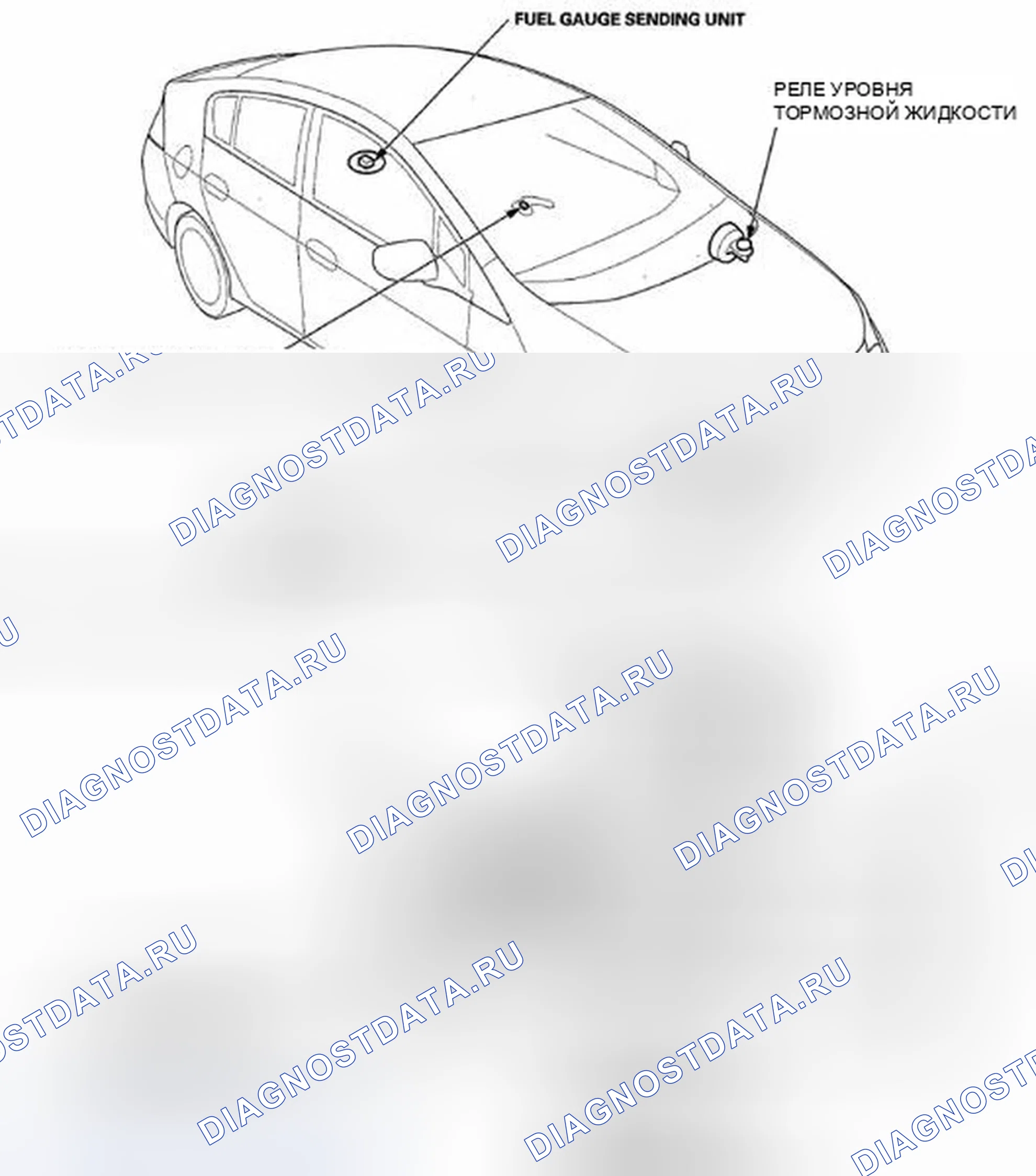 Рис. 1: Указатель расположения компонентов. Honda Insight ZE2