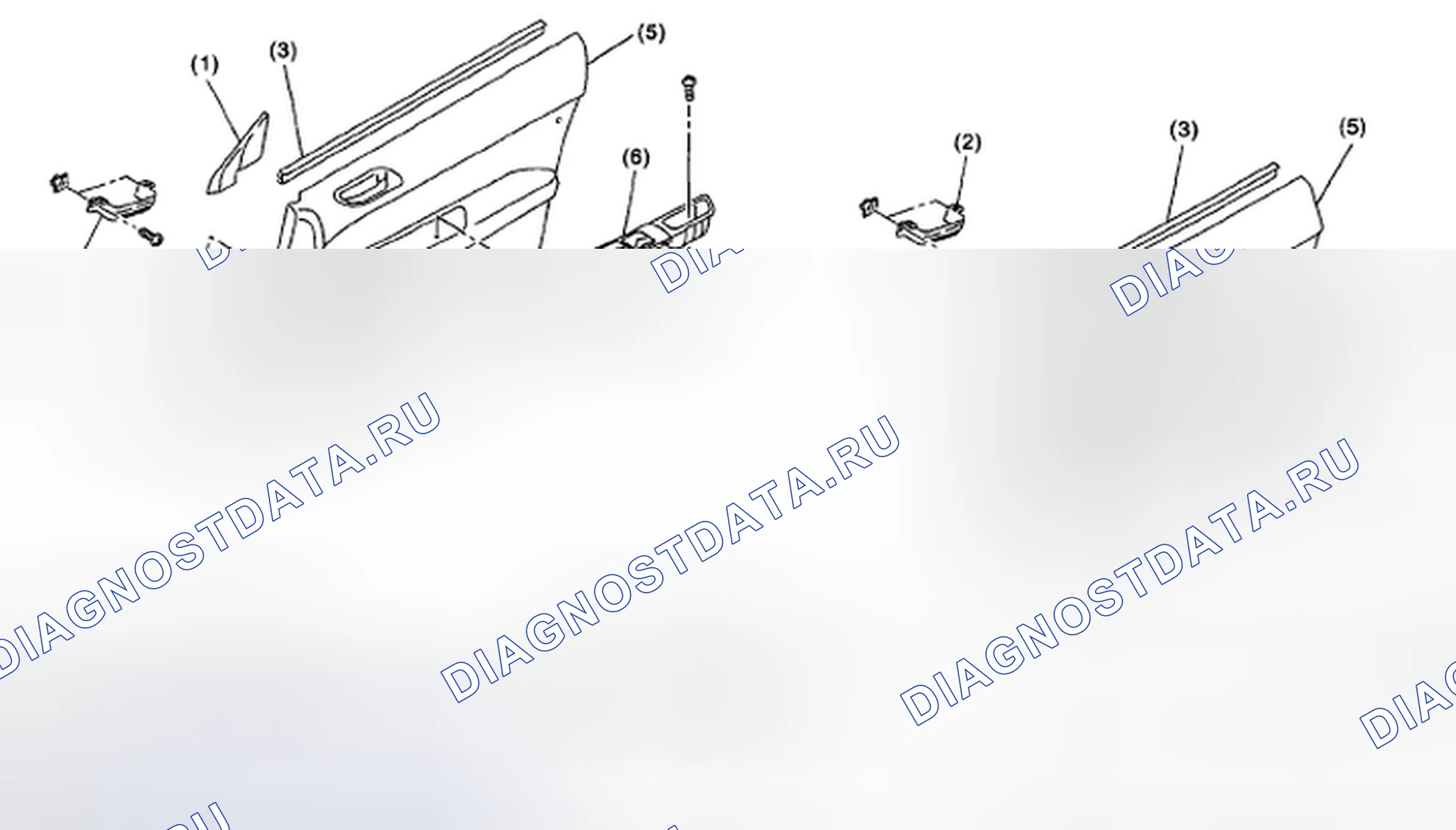Рис. 24: ОТДЕЛКА ДВЕРЕЙ. Honda Vezel I
