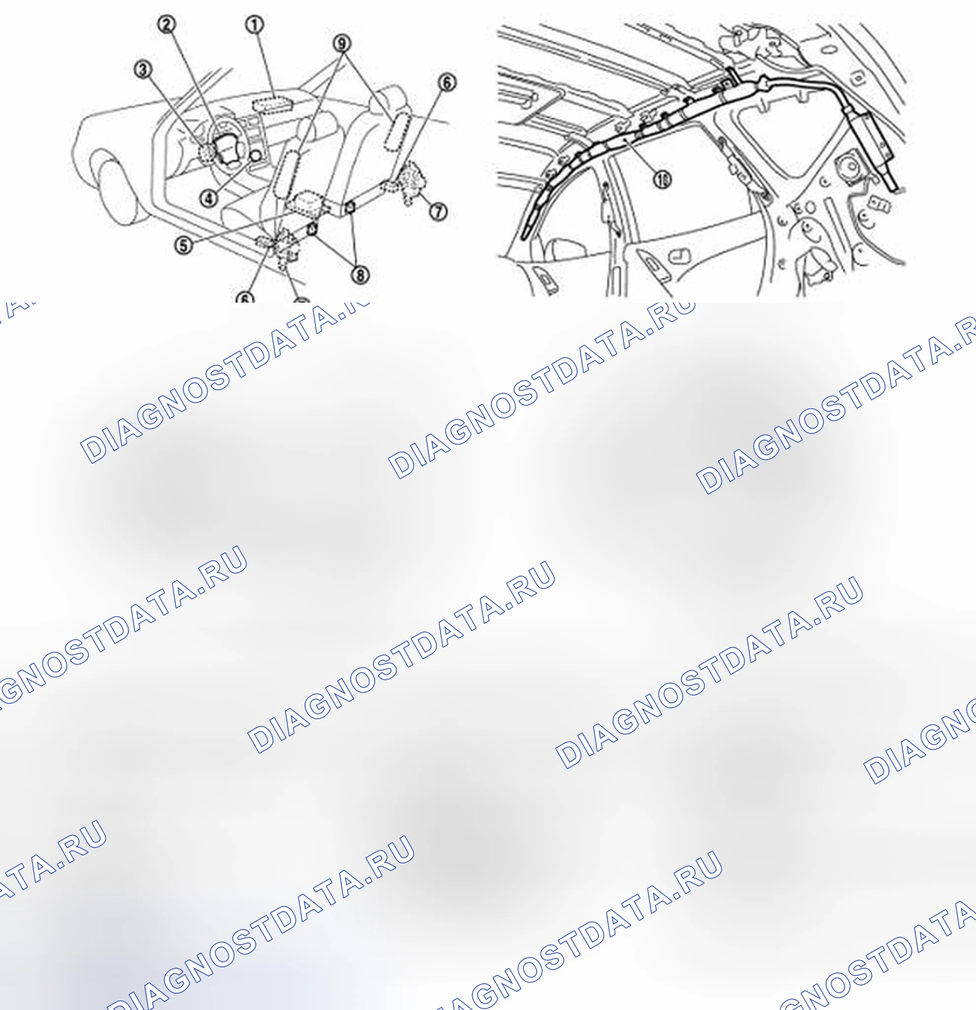 Рис. 33: Расположение компонентов. Honda Inspire I