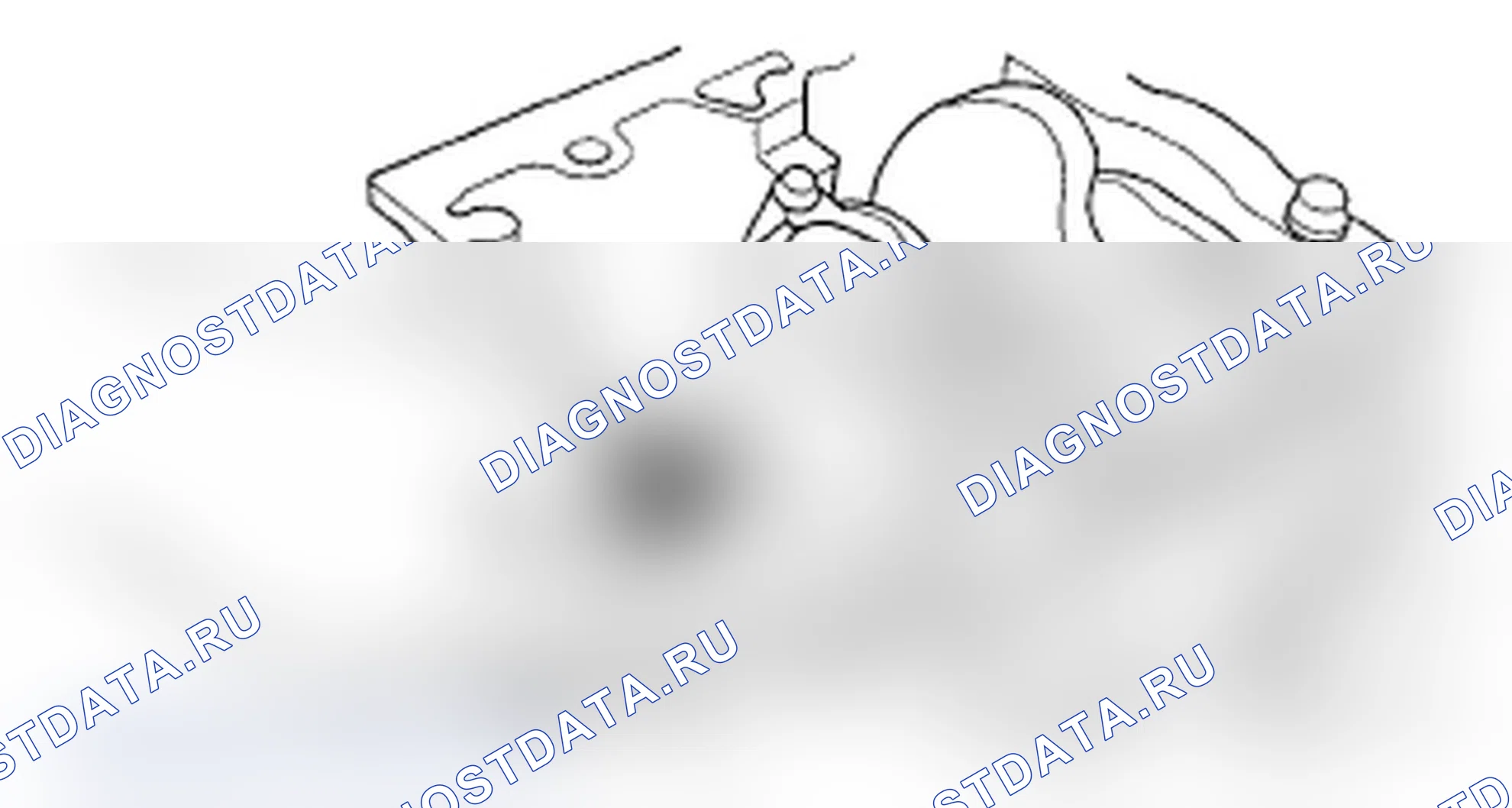 Рис. 257: Контроль зазора между основными подшипниками. Acura MDX II