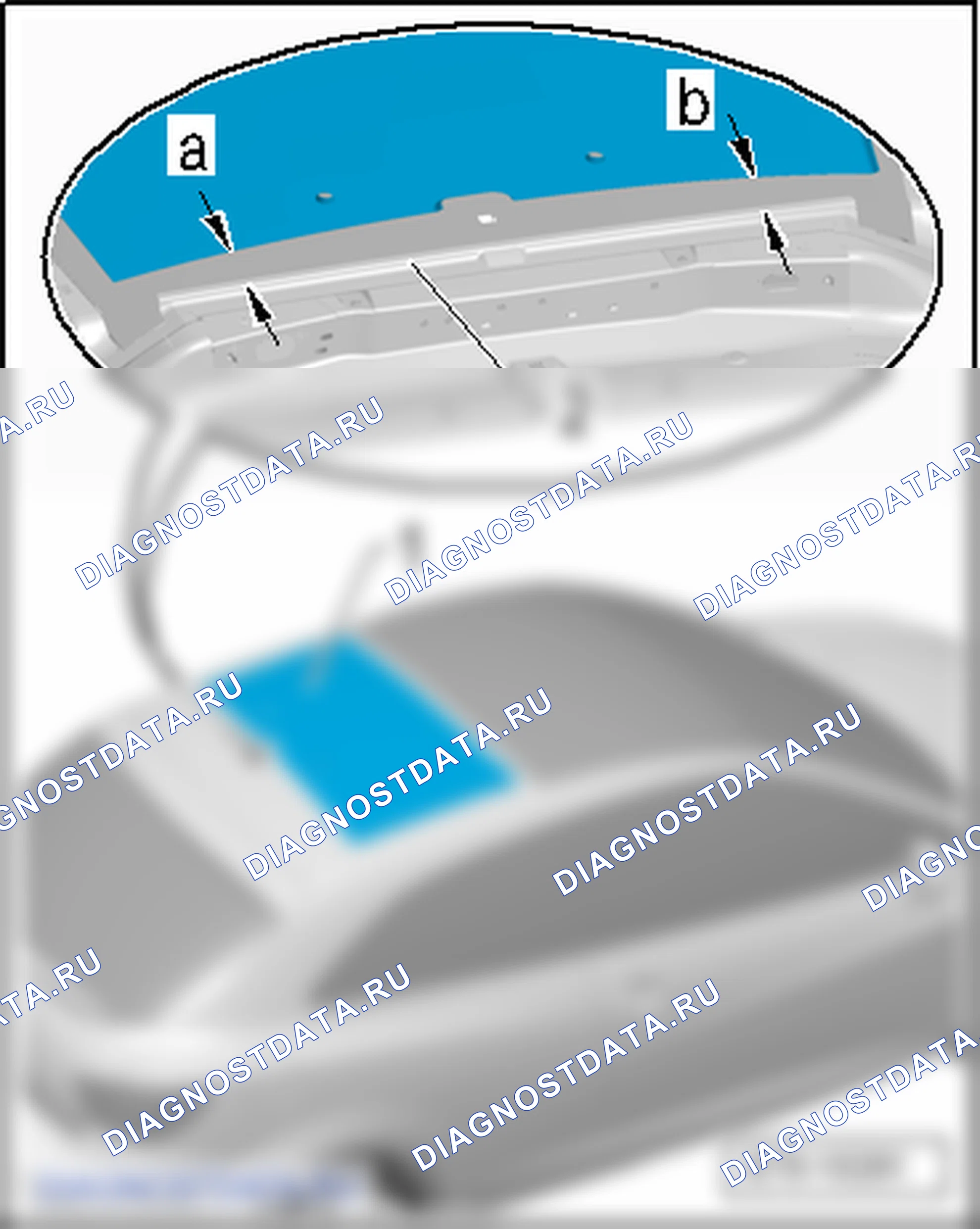 Обшивка крыши. SEAT Ibiza IV