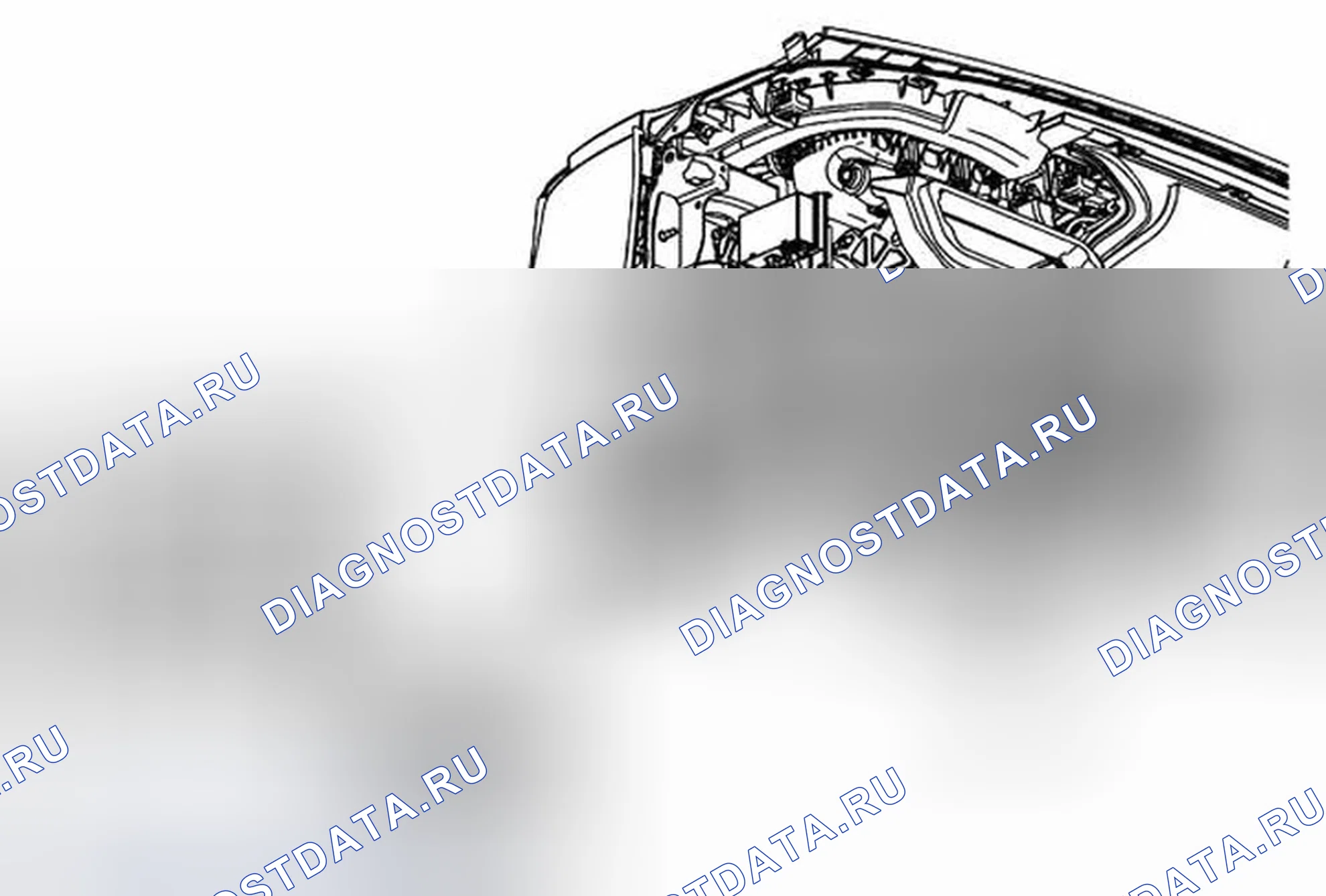 Рис. 22: Замена разветвителя навигационного сигнала. Buick Regal V