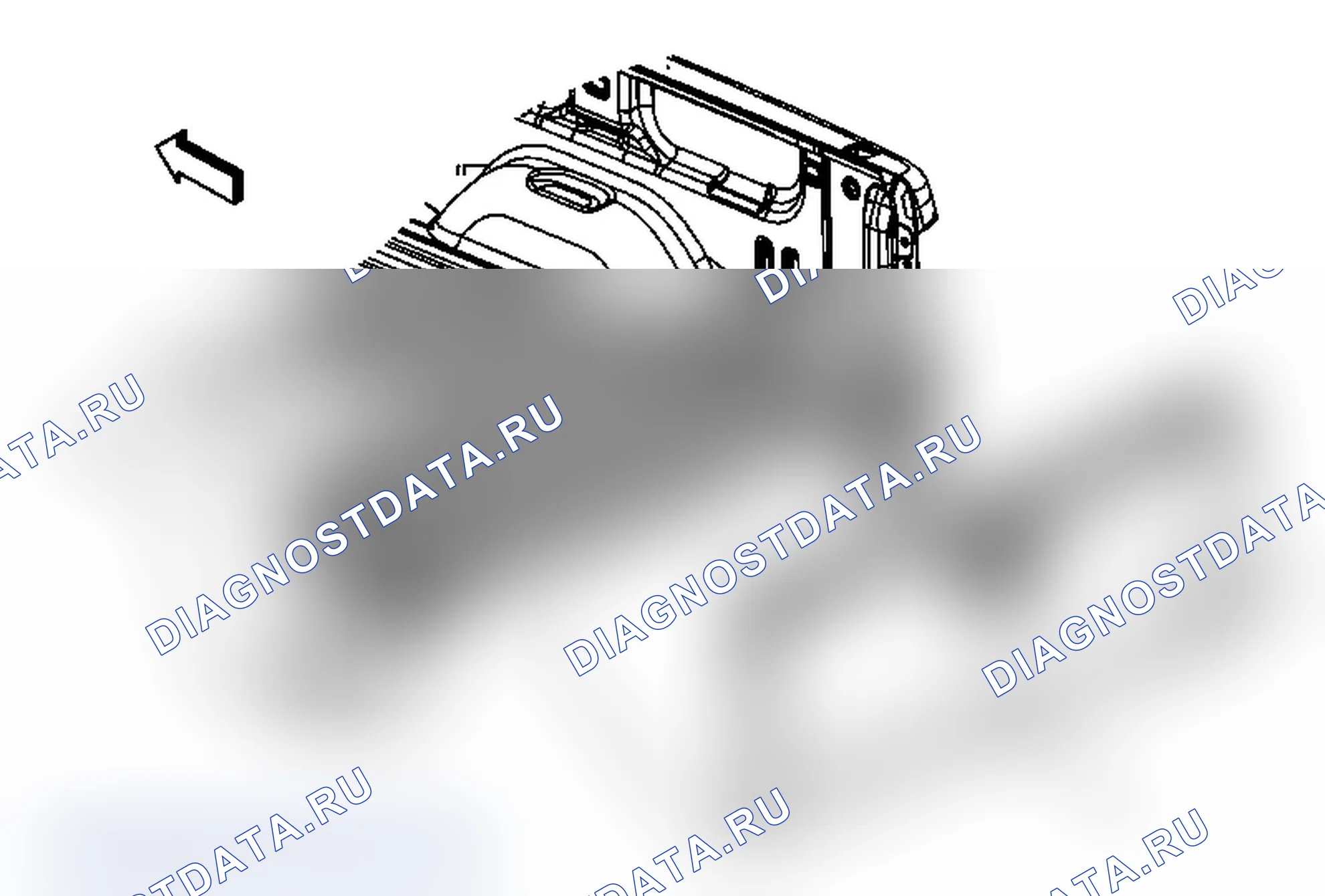 Рис. 19: Замена концевого затвора (приемный ящик). Chevrolet Silverado 2500 HD 