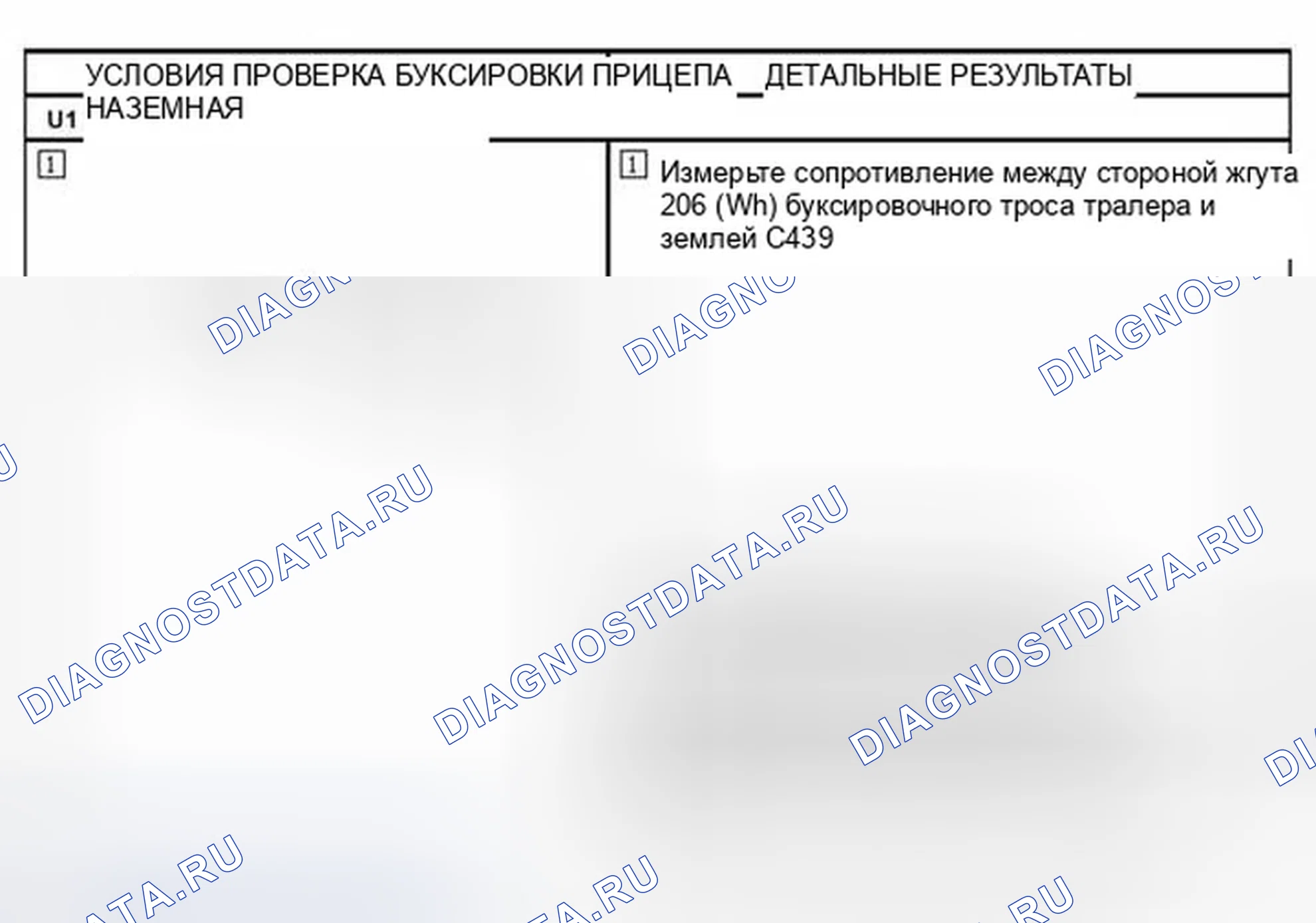 Рис. 32: диагностический тест U: лампы прицепа не работают. Ford Ranger I