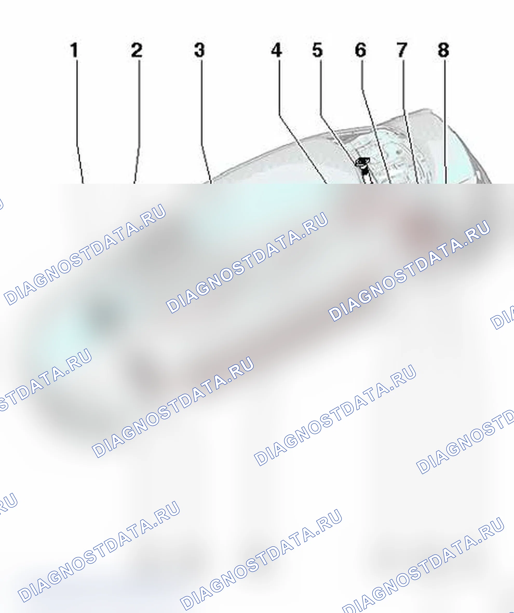 Рис. 265: Место установки. Audi S4 B8