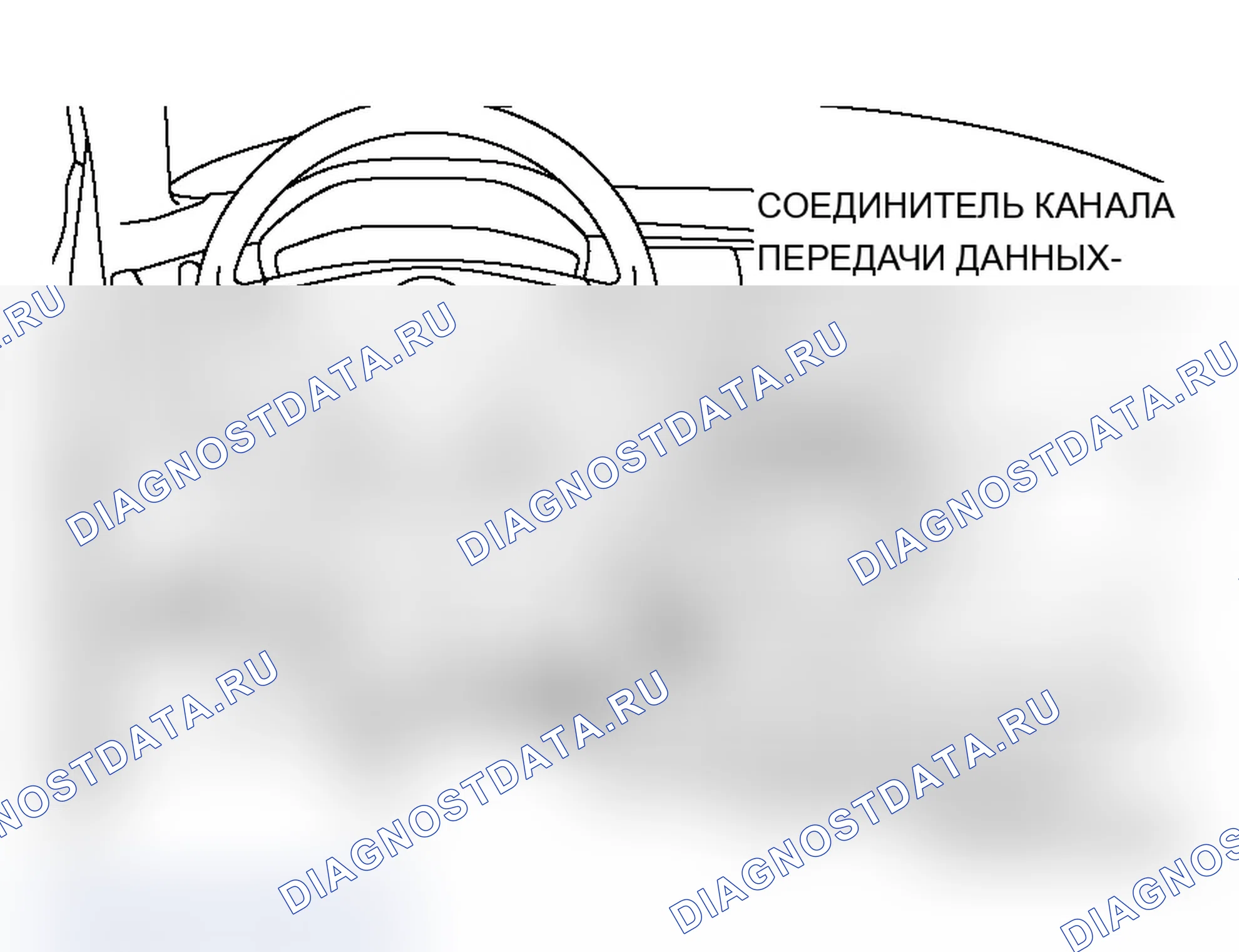 Рис. 99: <ПРИ ИСПОЛЬЗОВАНИИ ДАТЧИКА ПОСЛЕ ЗАЗЕМЛЕНИЯ КЛЕММА 1 РАЗЪЕМА КАНАЛА ПЕРЕДАЧИ ДАННЫХ>. Mitsubishi Lancer Ralliart IX рестайлинг