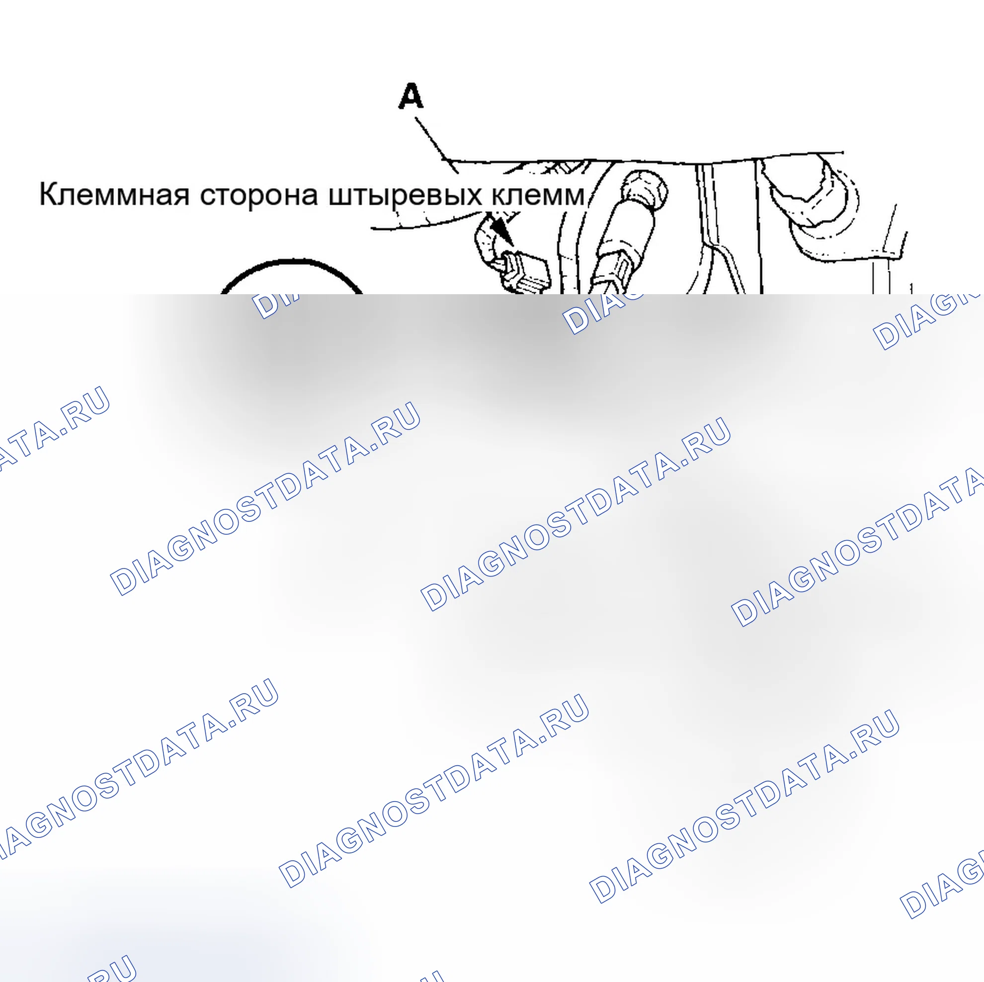 Рис. 78: Испытание переключателя положения педали сцепления. Honda Civic VII рестайлинг