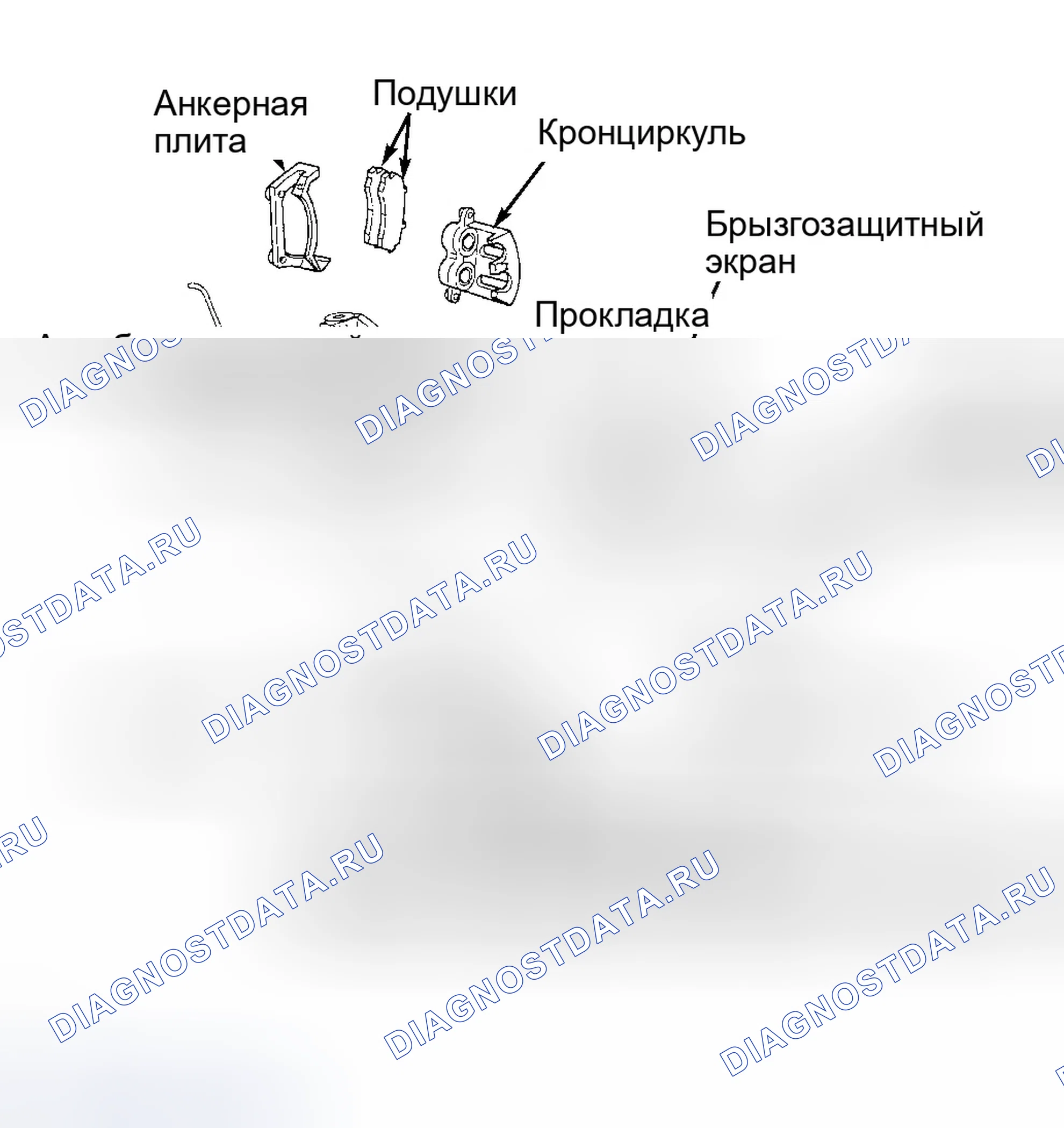 Рис. 1: Установка (Explorer, Mountaineer и Ranger 2WD). Ford Explorer II