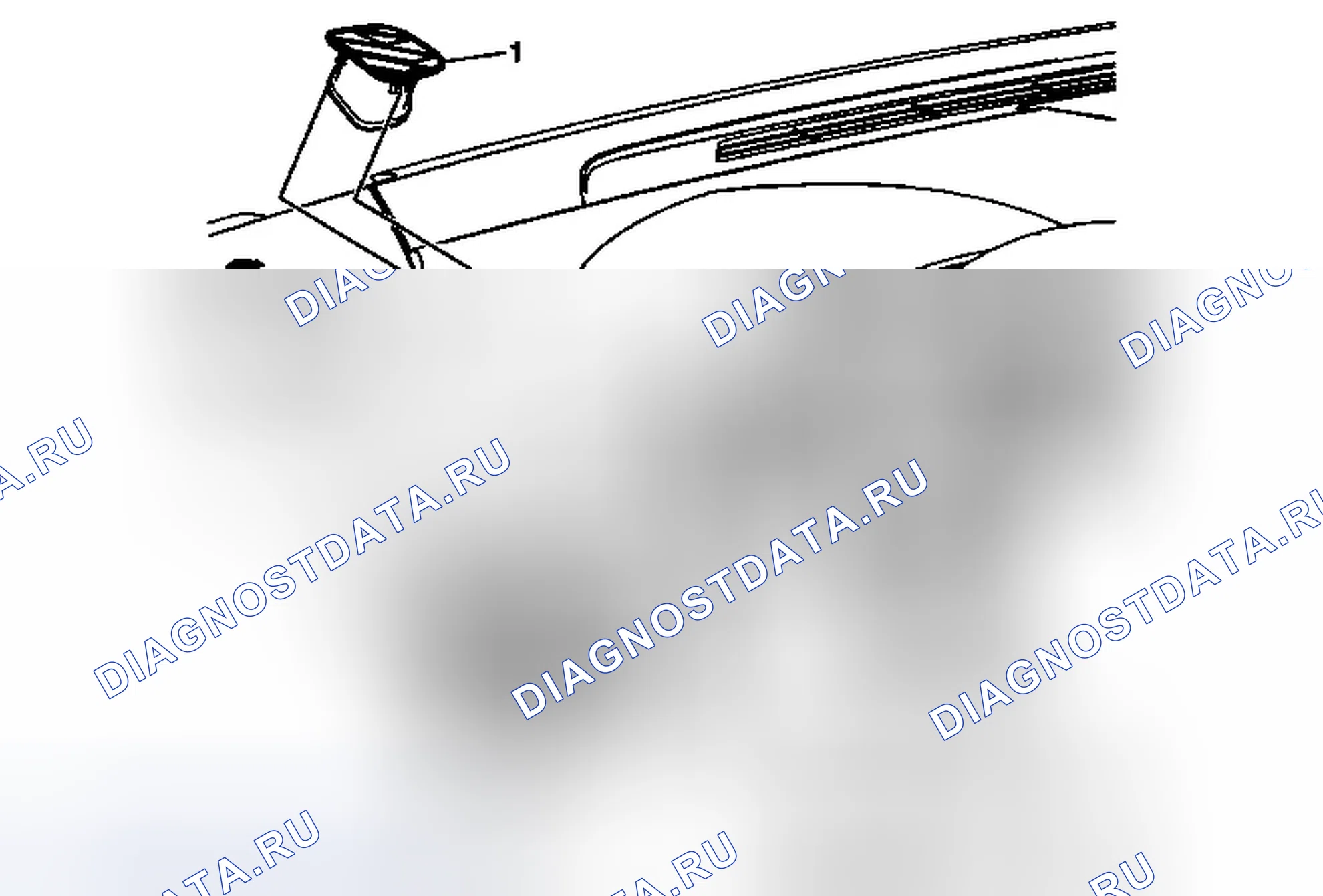 Рис. 15: Замена выходной решетки бокового окна - левая сторона. Cadillac CTS II