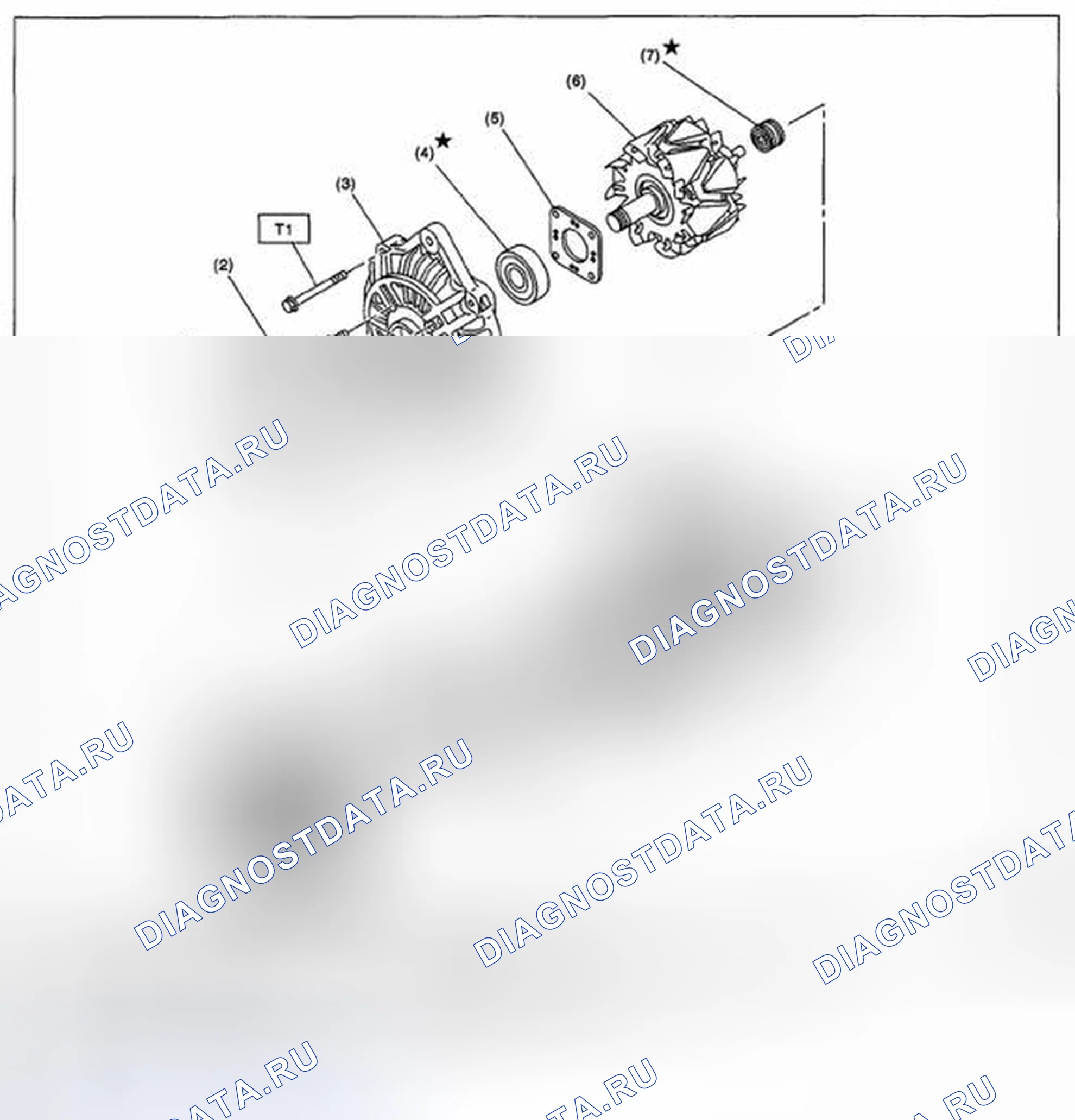Рис. 73: ГЕНЕРАТОР. Subaru Impreza GH