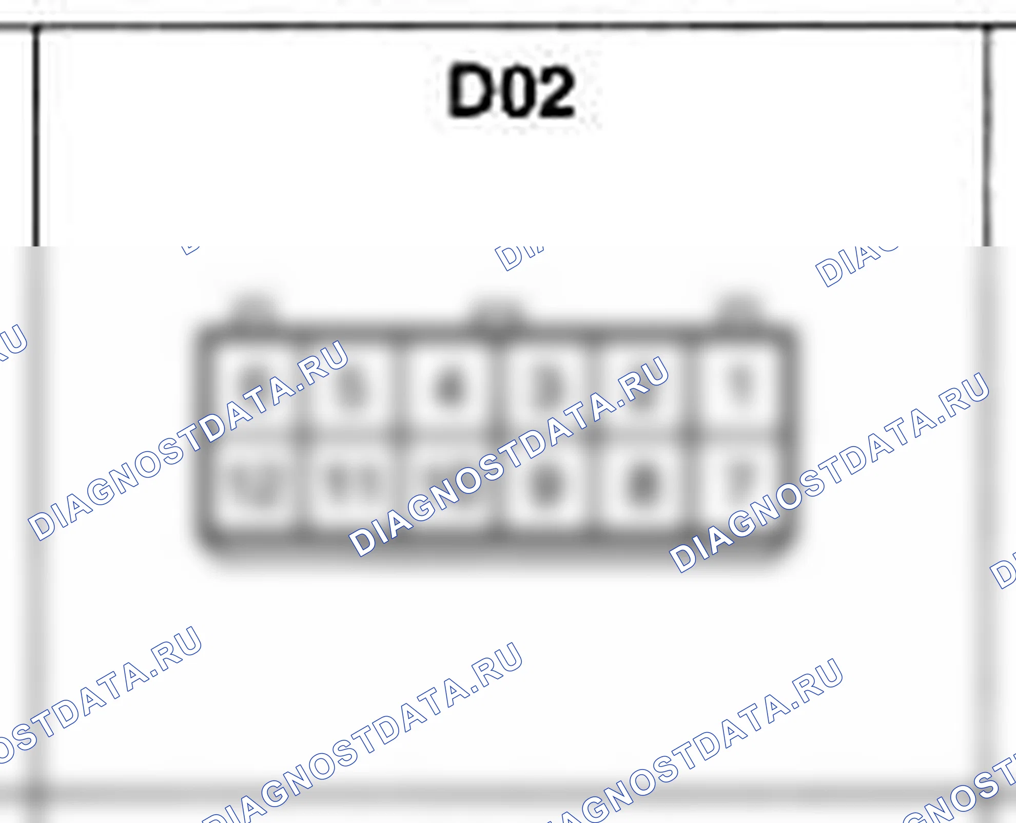 Распиновка разъёма D02 — дверного жгута. Hyundai Accent LC