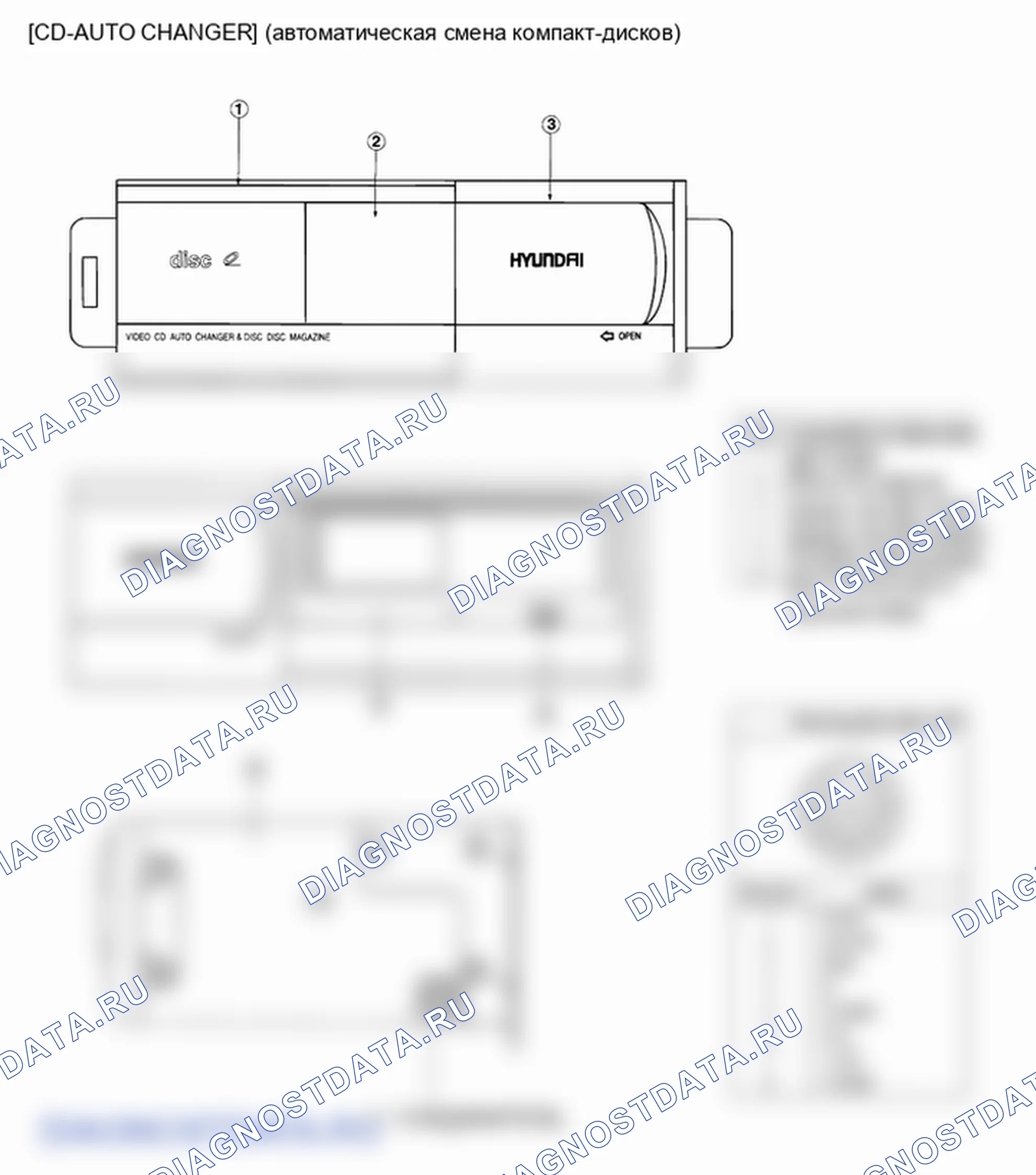 Детали аудиомодуля. Hyundai H-1 A1