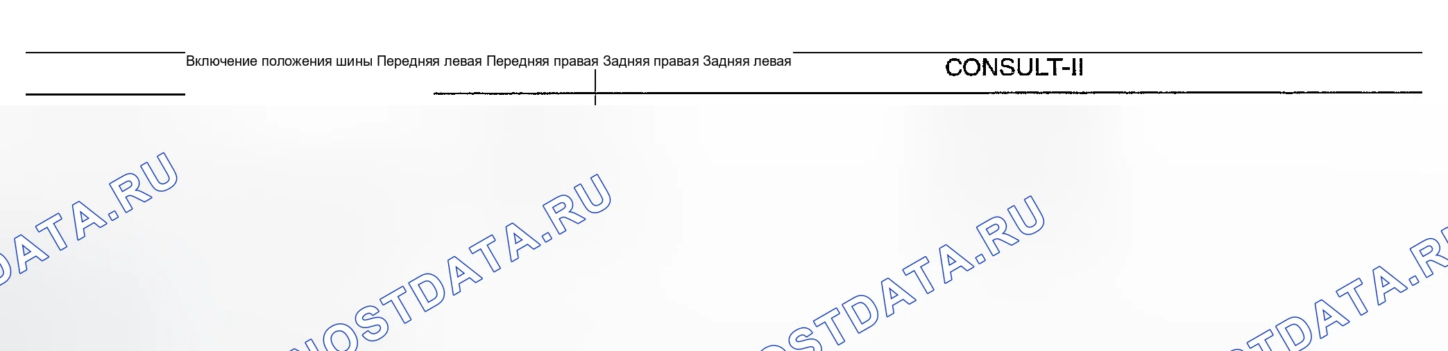 Рис. 36: Регистрация идентификатора без активации датчика. Infiniti FX45 I