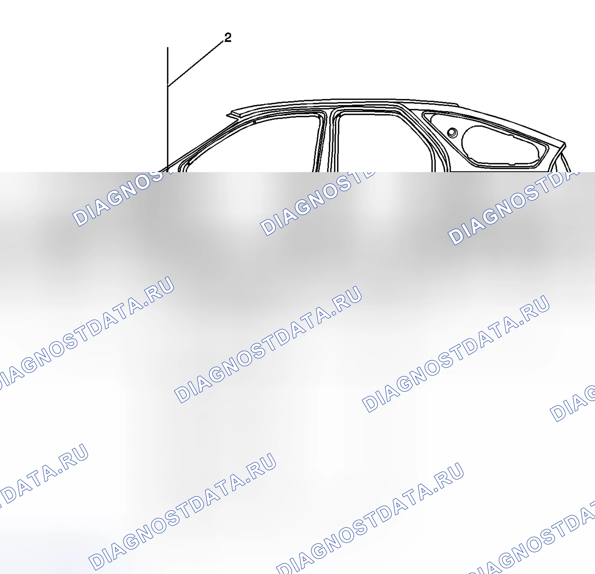 Рис. 145: Размеры - Корпус (Aztek). Buick Rendezvous I