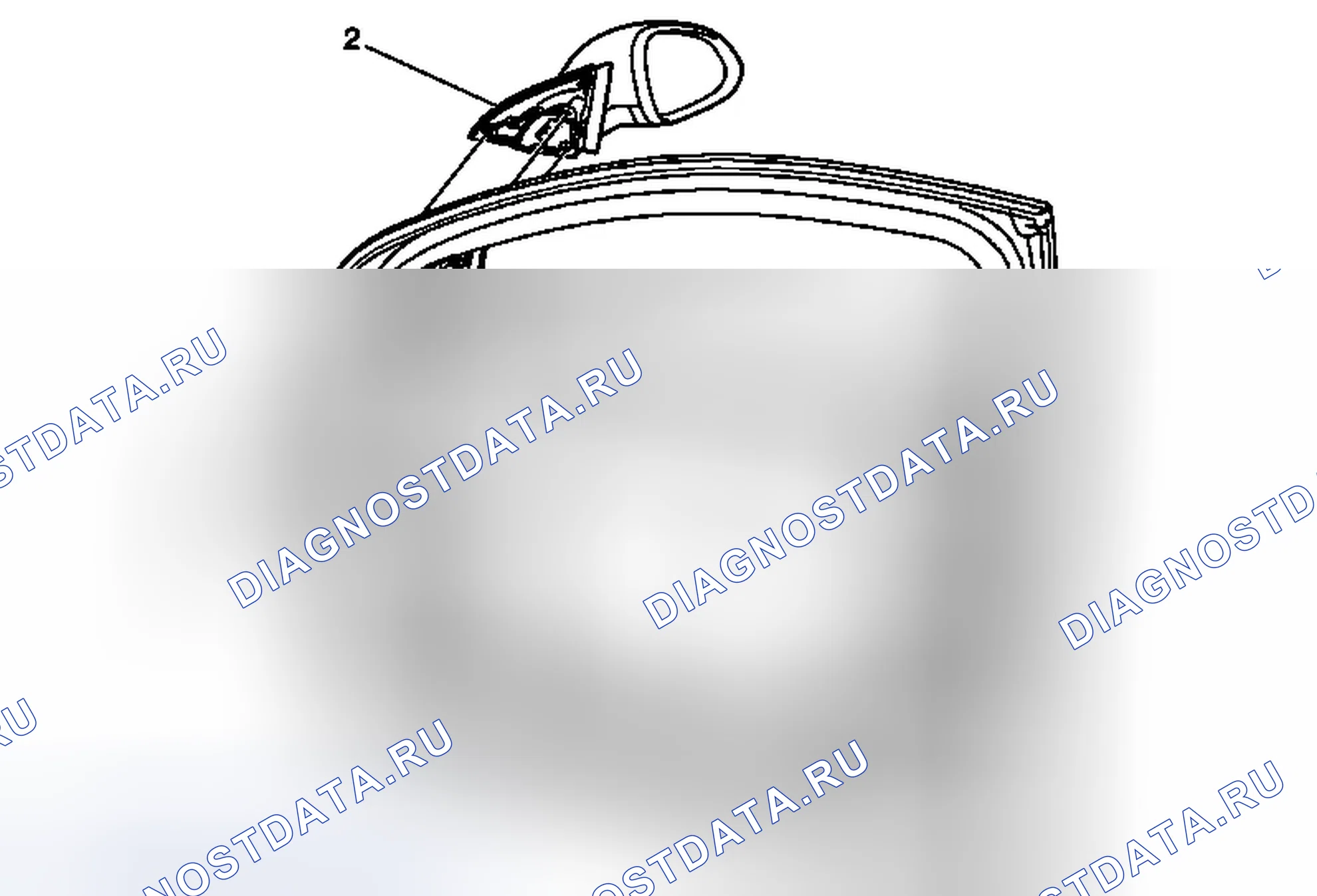 Рис. 13: Замена наружного зеркала заднего вида. Chevrolet Malibu VIII рестайлинг
