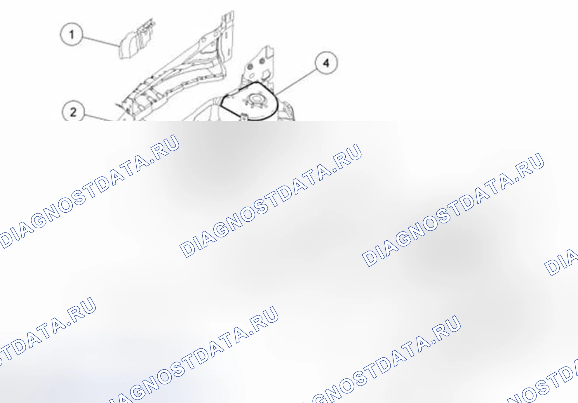 Рис. 31: Передняя конструкция. Ford Fiesta Mk6