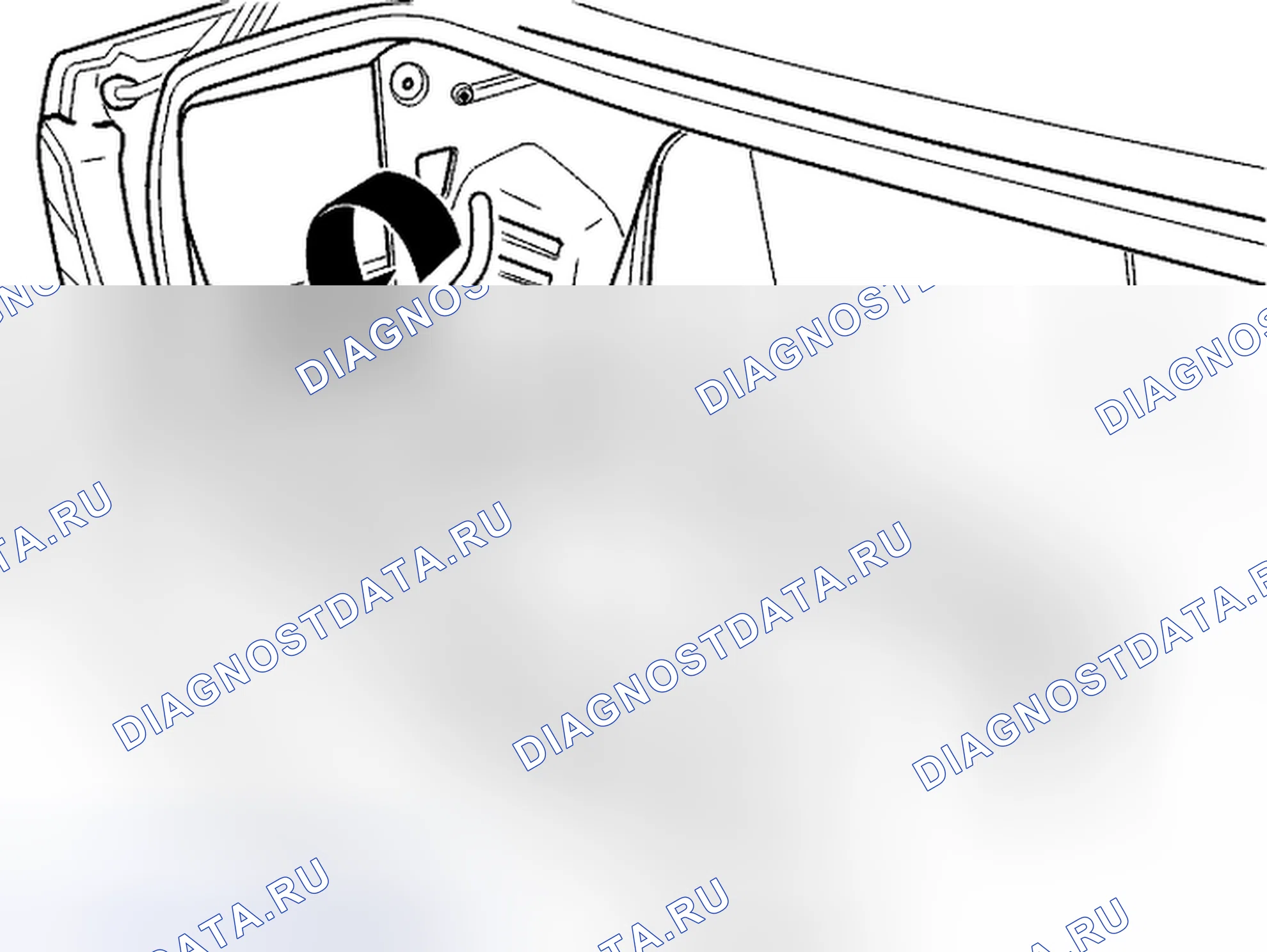 Рис. 6: Установка сливного шланга. Volvo S40 I рестайлинг