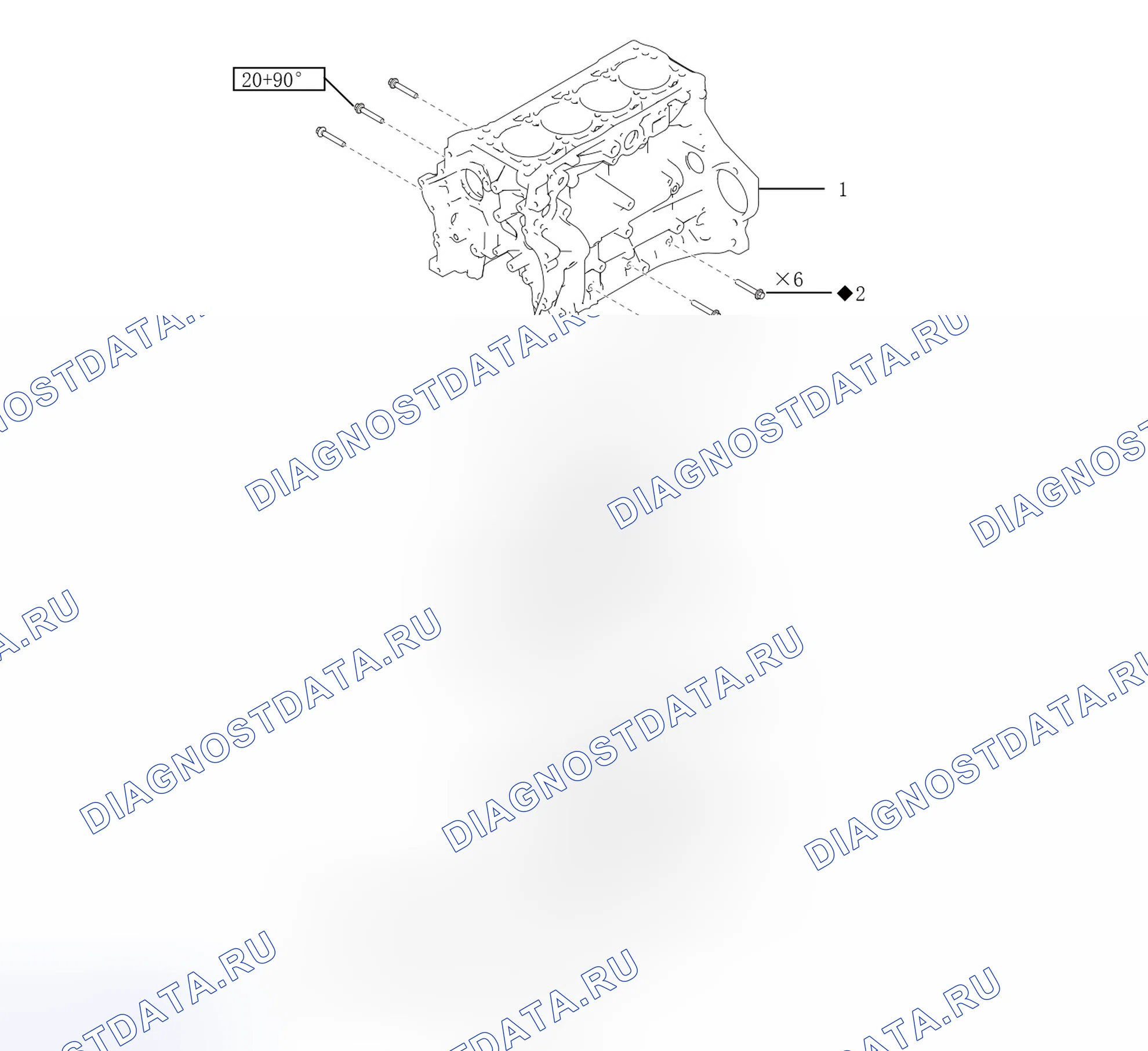Схема расположения блока цилиндров — Wey Vv6. Wey VV6 I