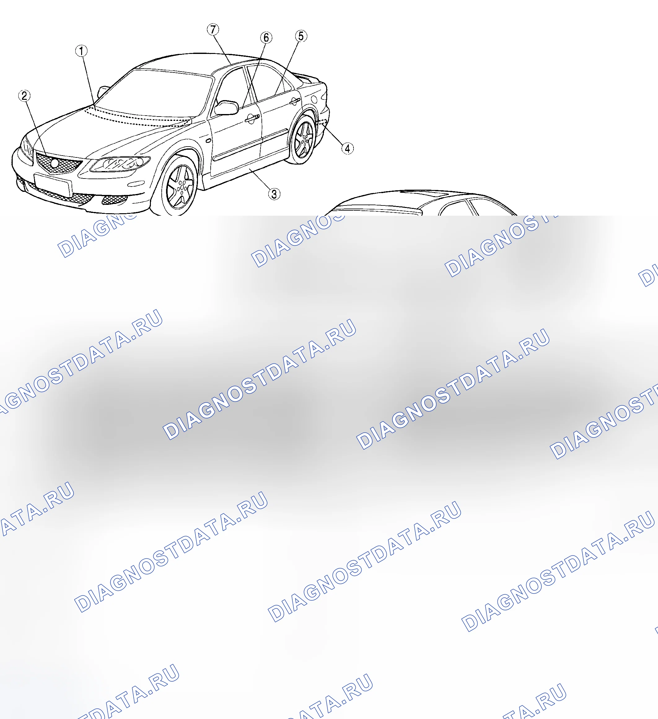 Рис. 1: ИНДЕКС МЕСТОПОЛОЖЕНИЯ. Honda CR-V I рестайлинг