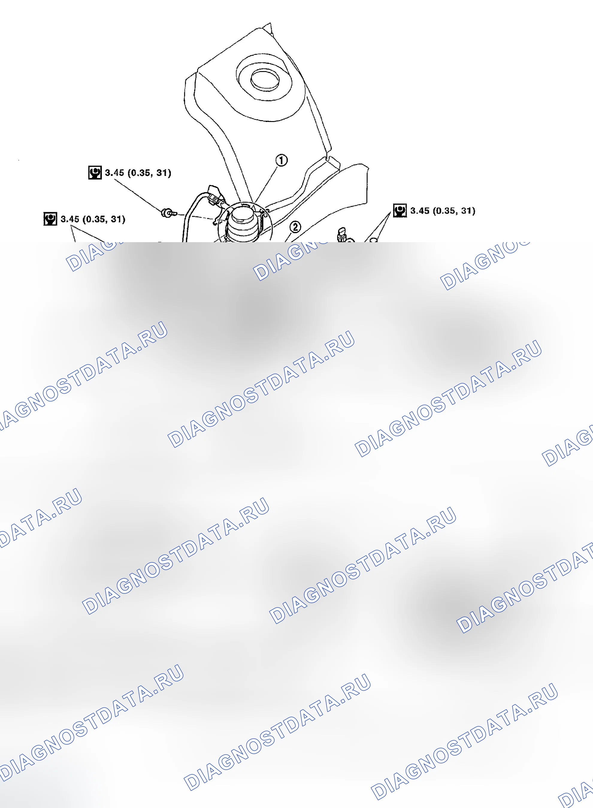 Рис. 80: КОМПОНЕНТ. Infiniti FX45 I