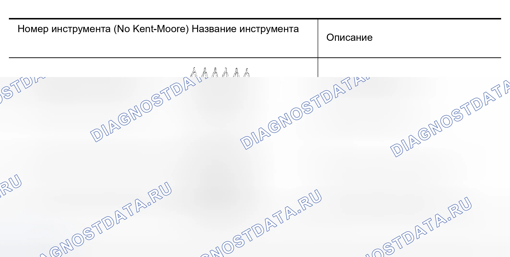 Рис. 25: Специальные сервисные инструменты. Nissan Murano Z50