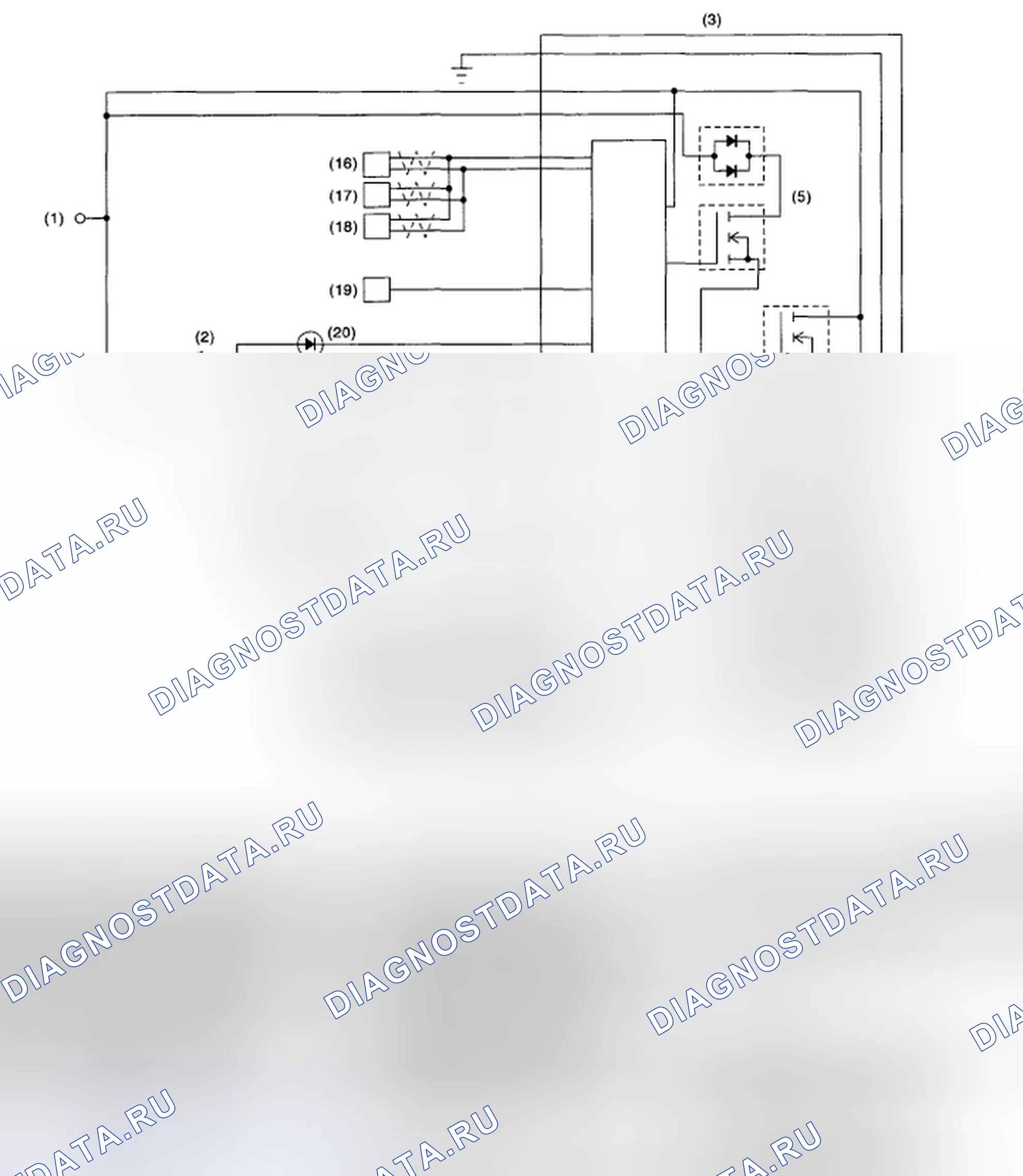 Рис. 44: электросхема. Subaru Legacy BL/BP рестайлинг