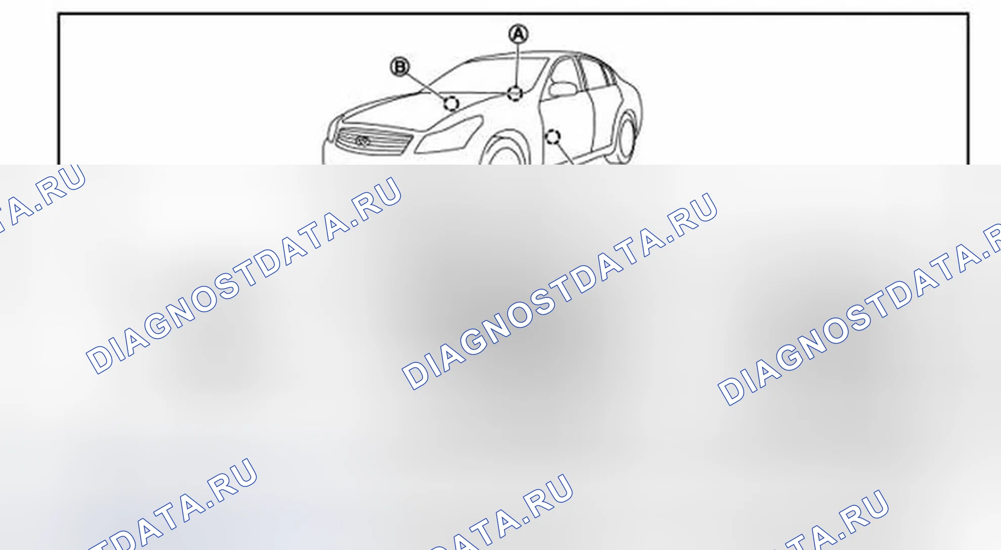 Рис. 3: Расположение компонентов. Infiniti G25 IV рестайлинг
