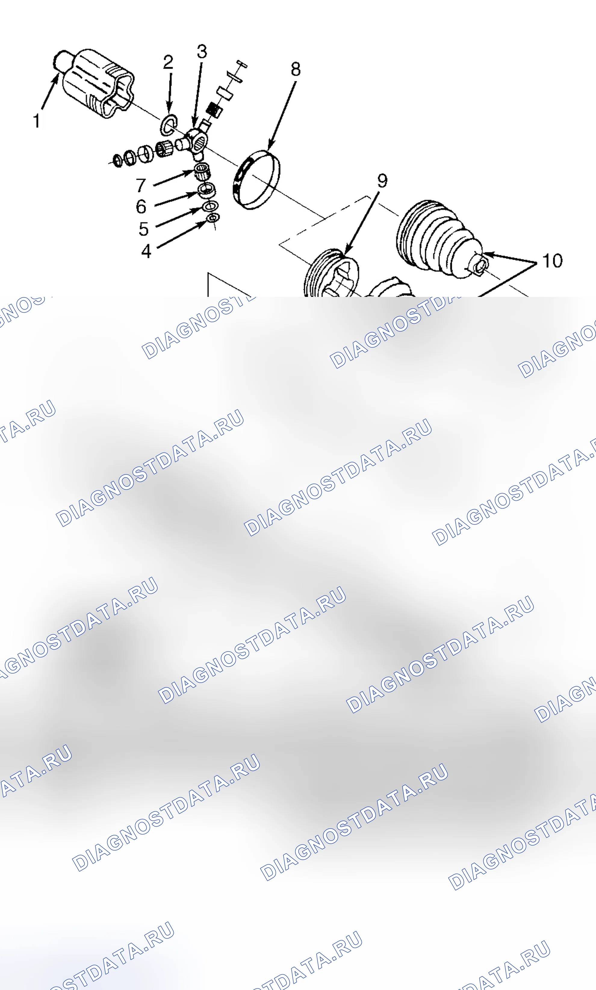 Рис. 5: Удаление внутренней загрузки Cv. Hyundai Veloster II