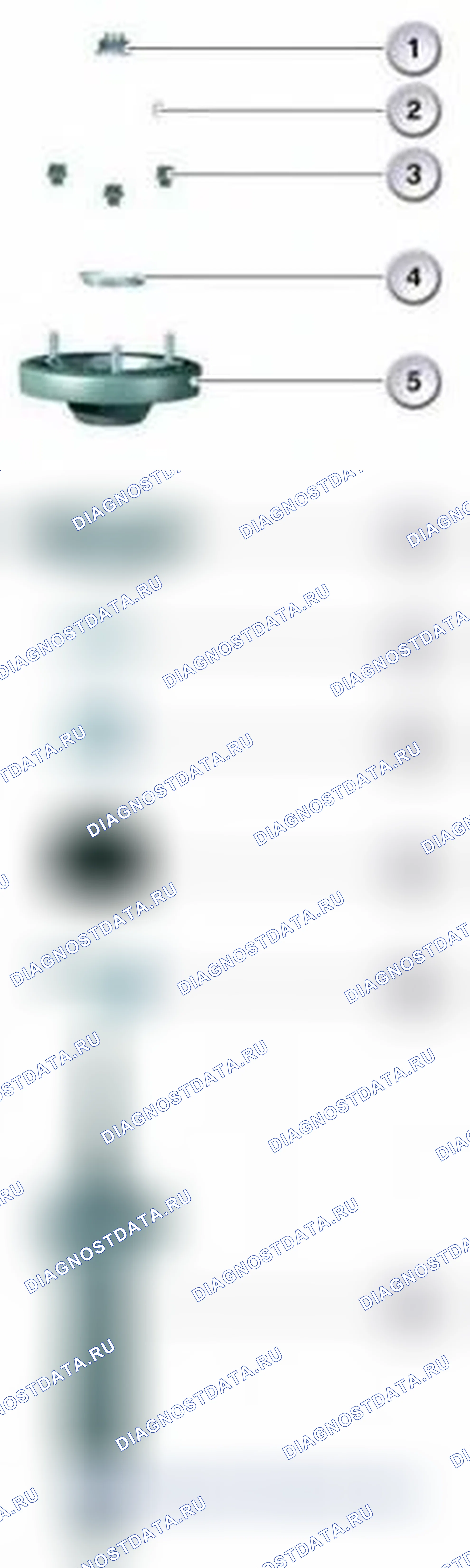 Рис. 33: Пружинная стойка. BMW M3 E90