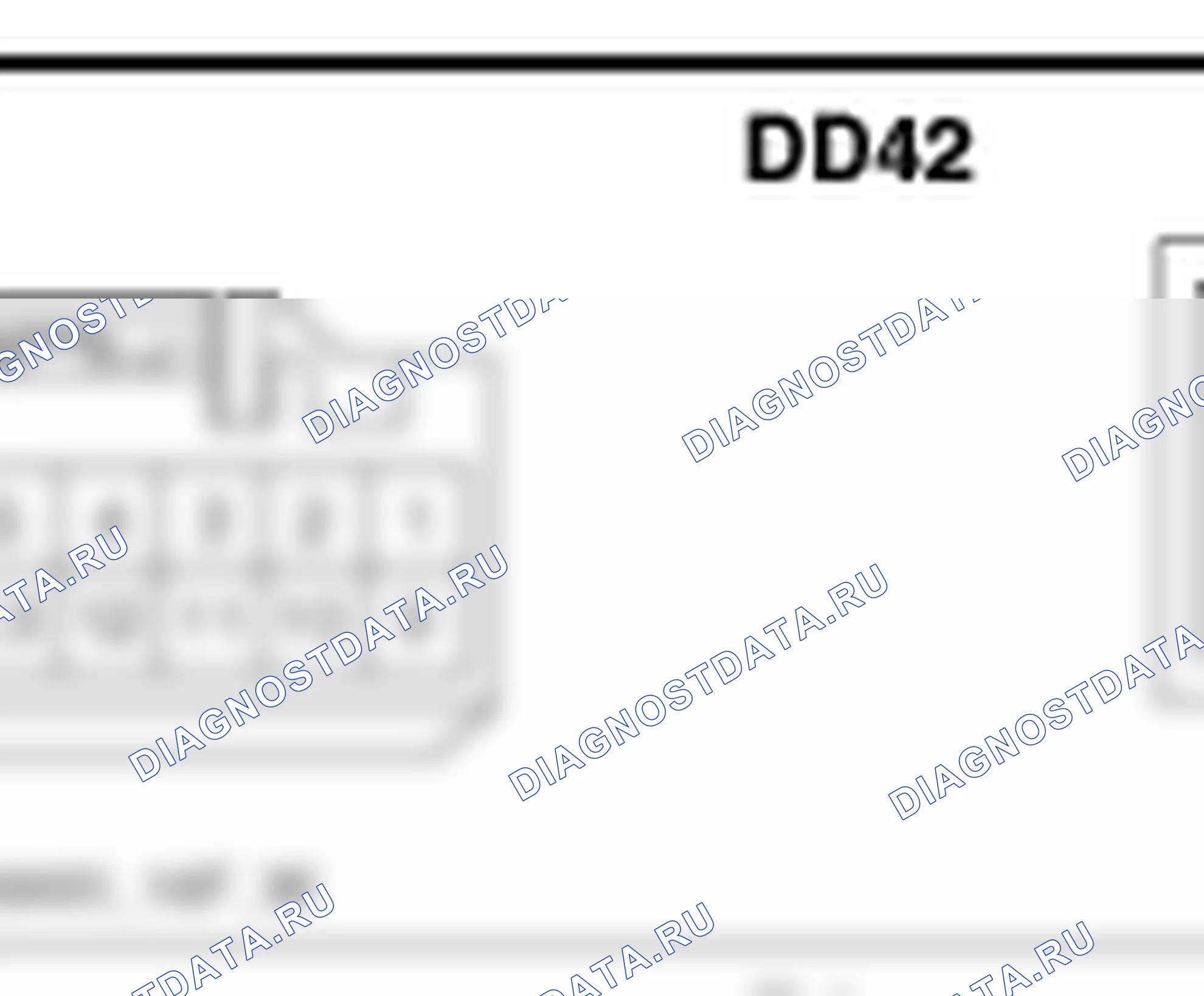 Распиновка разъёма DD42 — harness connectors. Hyundai Genesis BH