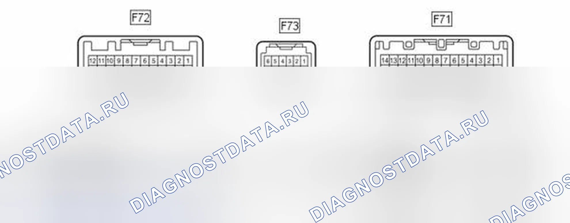 Рис. 52: ТЕРМИНАЛЫ блока управления (ЭБУ) [12 / 2013 -]. Toyota Highlander III