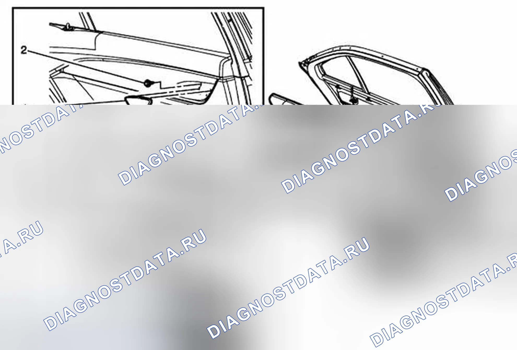 Рис. 83: Замена отделки задней стороны двери. Cadillac ATS I