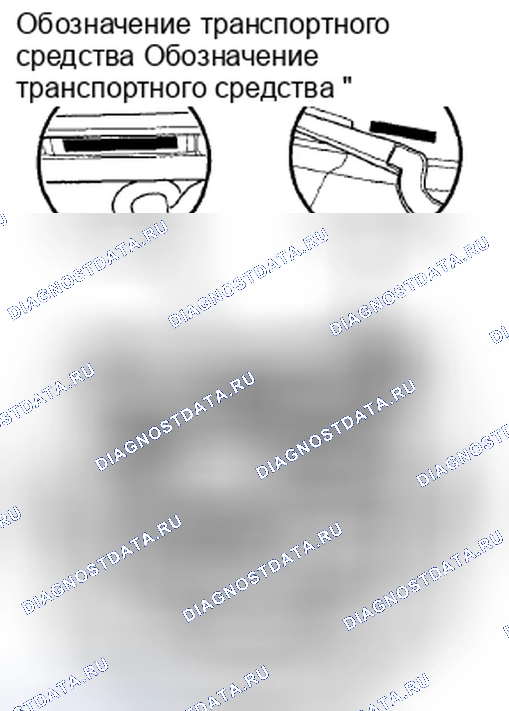 Рис. 5: Расположение идентификационных номеров. Honda Accord VIII