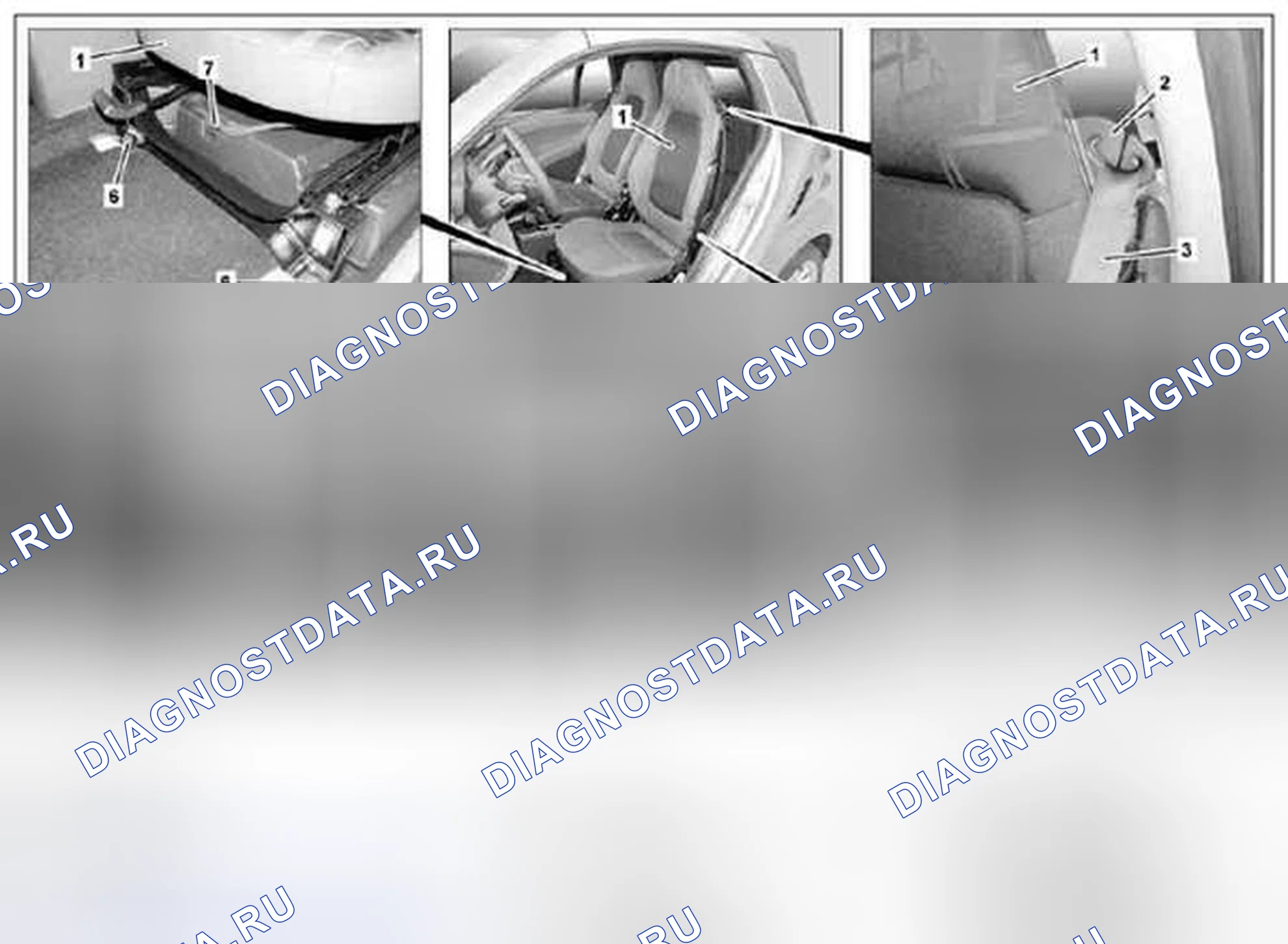Рис. 21: Демонтировать / установить сиденье водителя - AR91.10-P-1010MCU. Kia Soul I