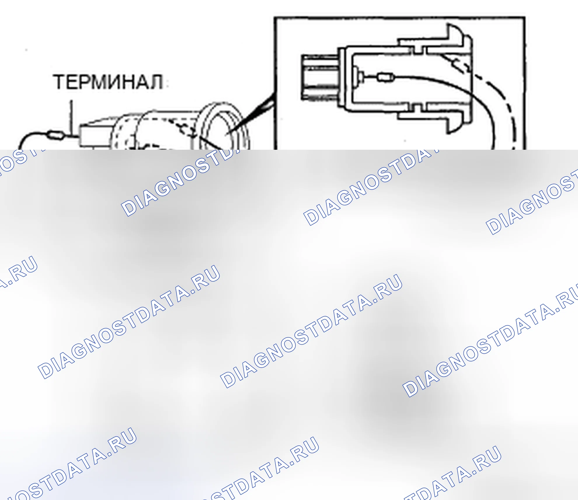 Рис. 69: ОСМОТР ГНЕЗДА ПРИСПОСОБЛЕНИЯ. Mazda CX-9 I