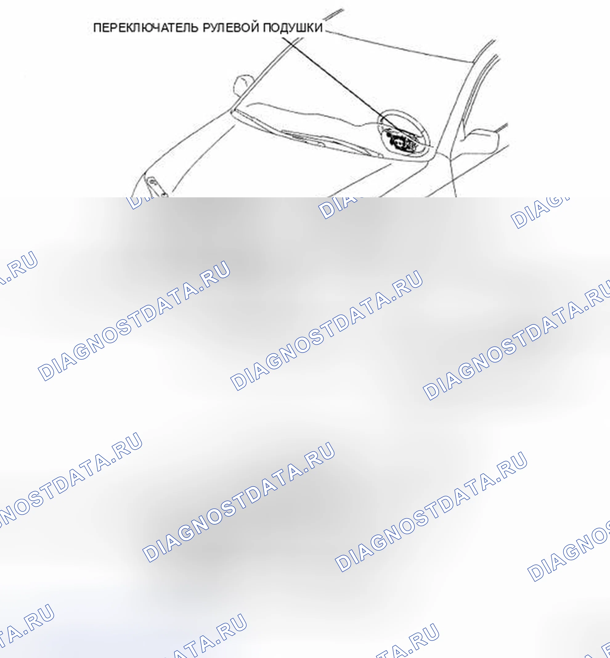 Рис. 1: РАСПОЛОЖЕНИЕ ДЕТАЛЕЙ. Toyota Avalon XX30 рестайлинг