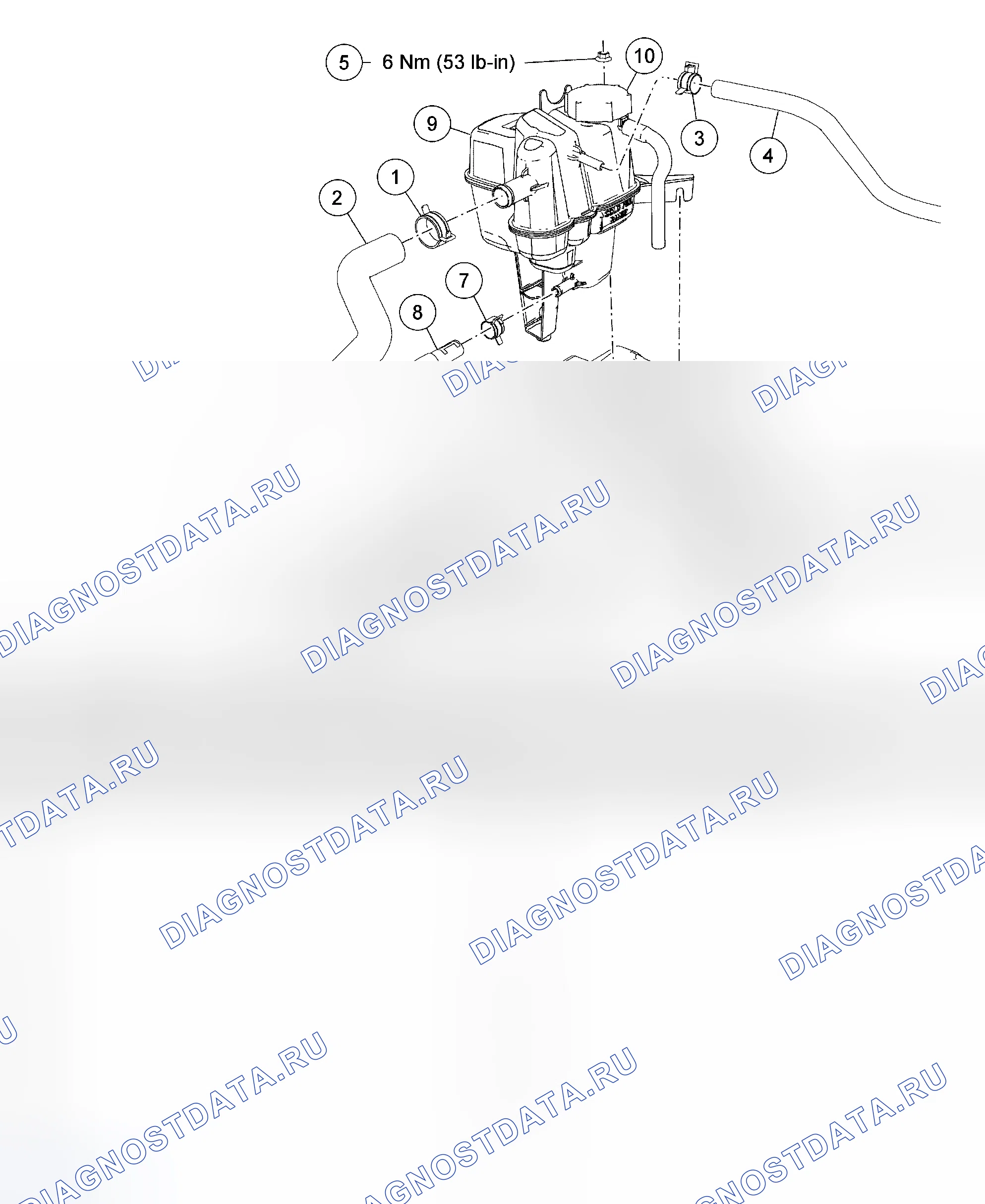 Рис. 17: Флакон дегазатора. Hyundai Matrix I