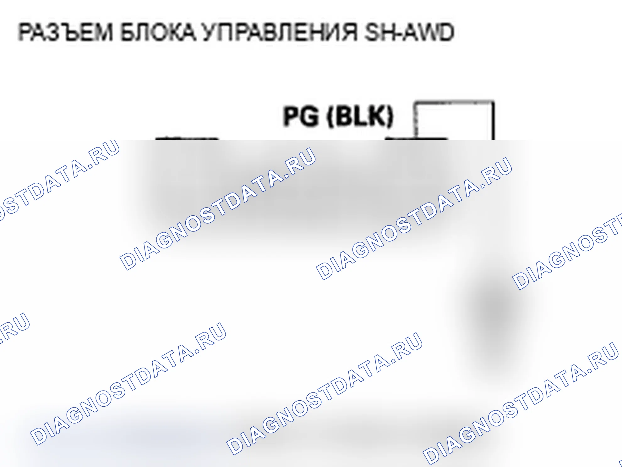 Рис. 47: расшифровка кода ошибки 49-1: Блок управления SH-AWD (линия PG открыта). Acura MDX II