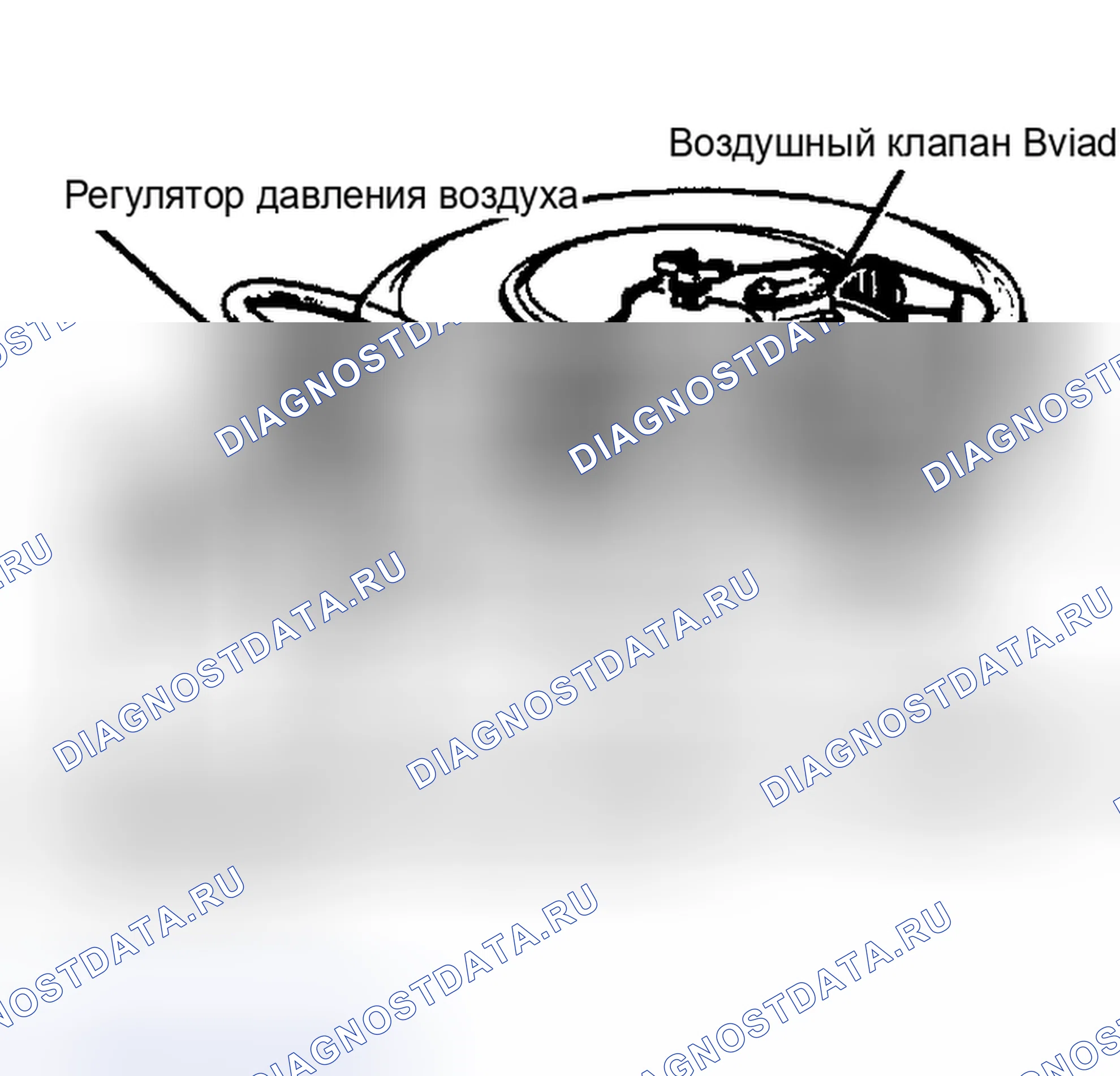 Рис. 9: Вид в разрезе системы управления воздухозаборником (Accord и Civic Showed; Похожая прелюдия). Honda Prelude II
