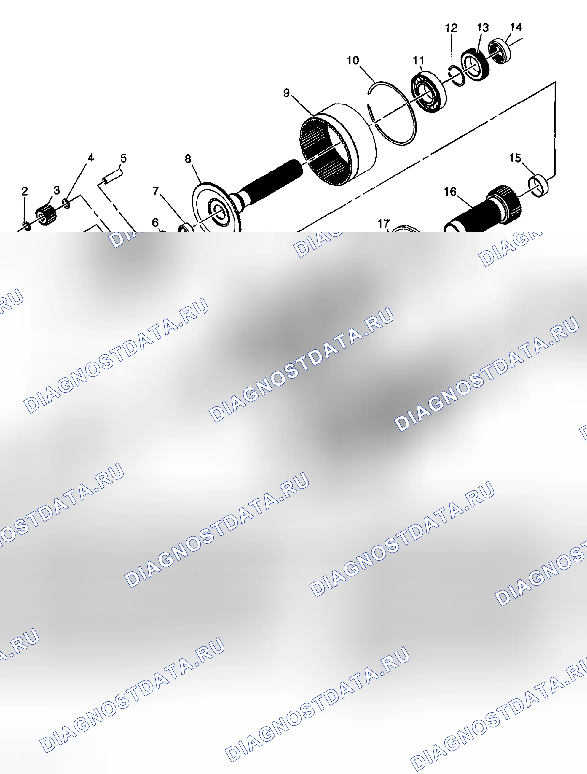 Рис. 33: Вид внутренних компонентов в разобранном виде. GMC Savana H2500 