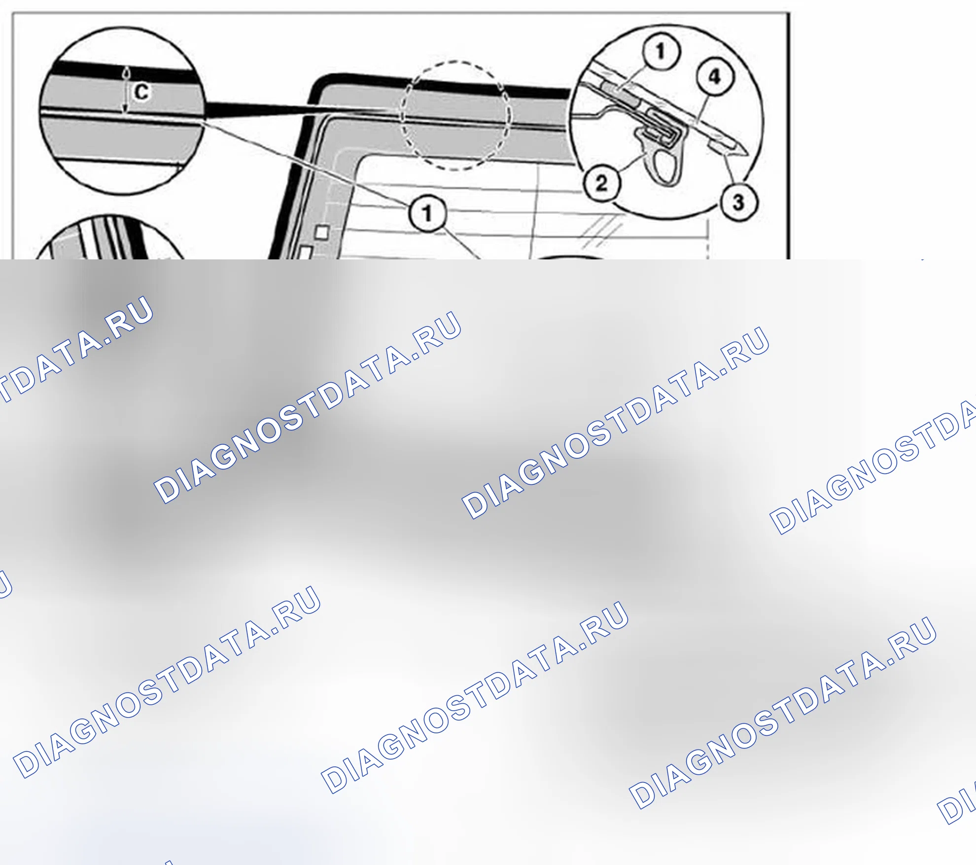 Рис. 274: Общие сведения о цементировании заднего окна (E93). BMW M3 E90
