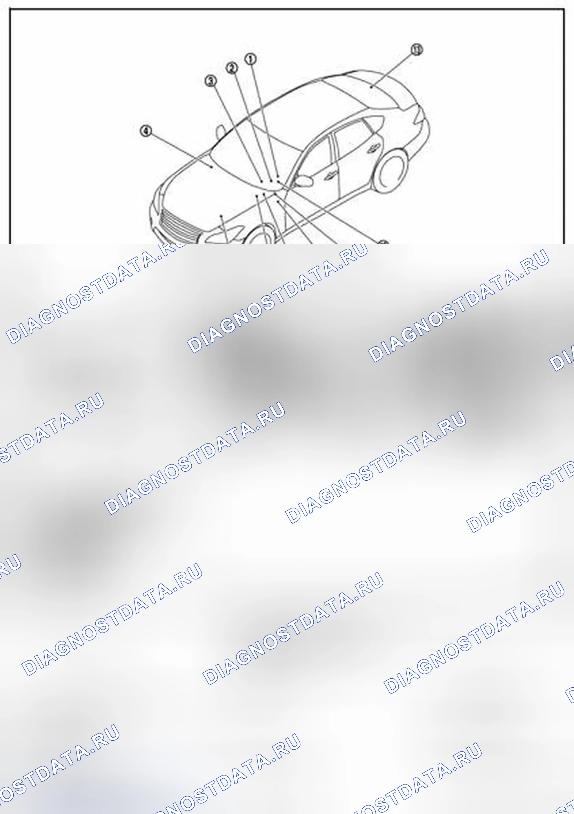 Рис. 36: Расположение компонентов. Infiniti M37 IV
